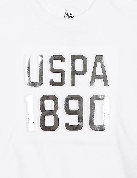 U.S. Polo Assn. Kids Boys Cotton Embossed Branding T-Shirt
