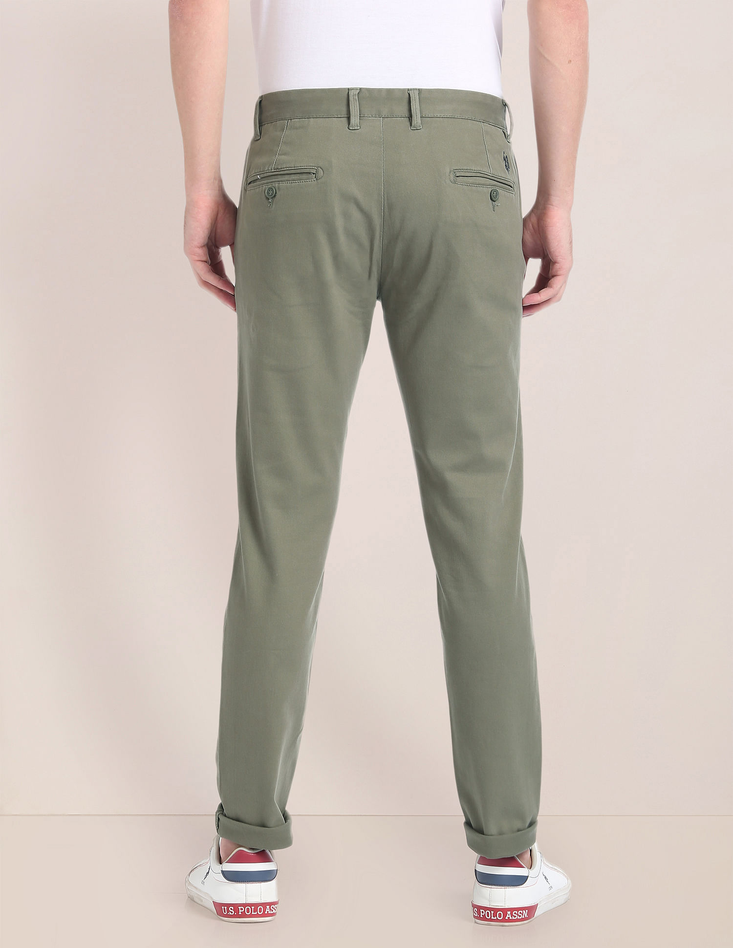U.S. Polo Assn. Austin Trim Regular Fit Structured Trousers