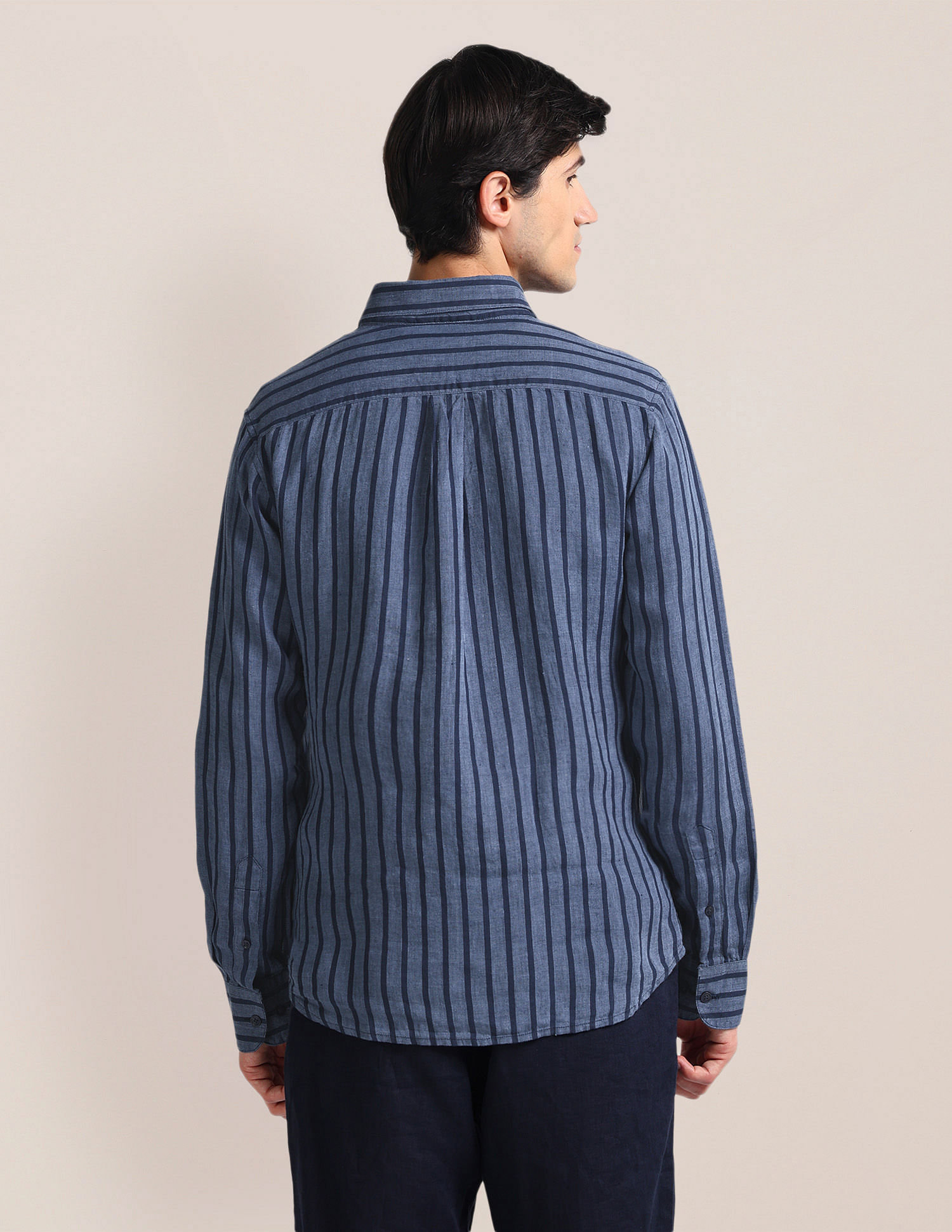 U.S. Polo Assn. Vertical Stripe Linen Shirt