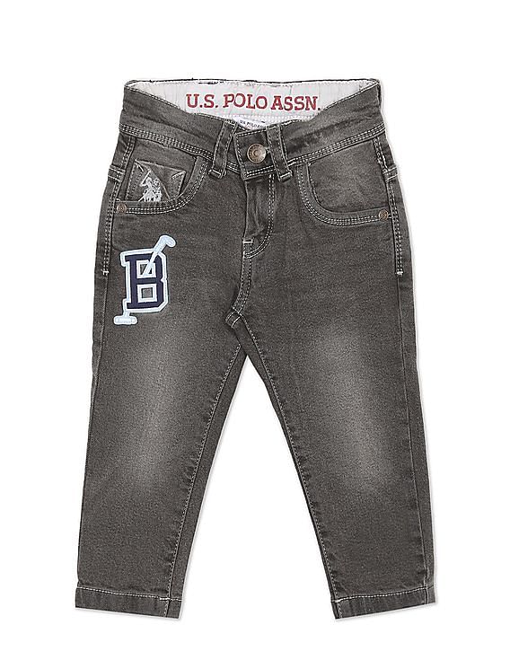 U.S. Polo Assn. Kids Boys Slim Fit Stone Wash Jeans