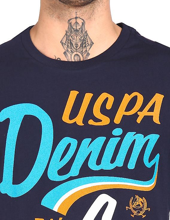 U.S. Polo Assn. Denim Co. Crew Neck Brand Print T-Shirt