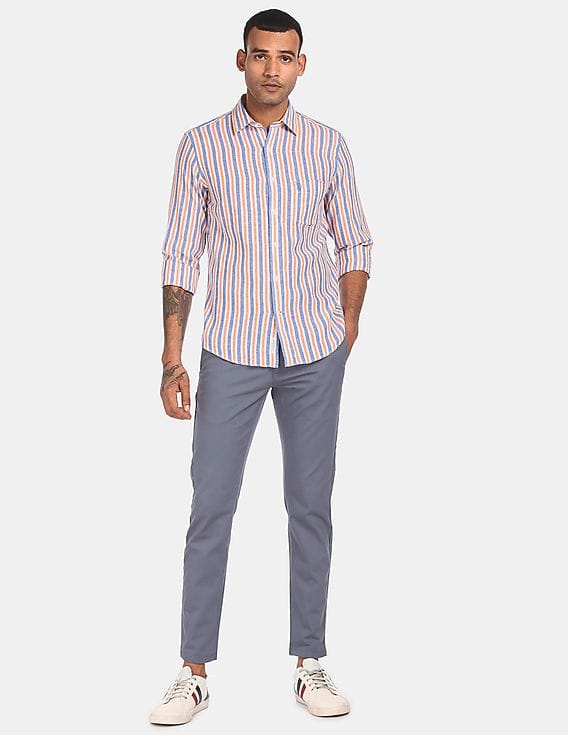 Blue Stripe Casual Shirt 