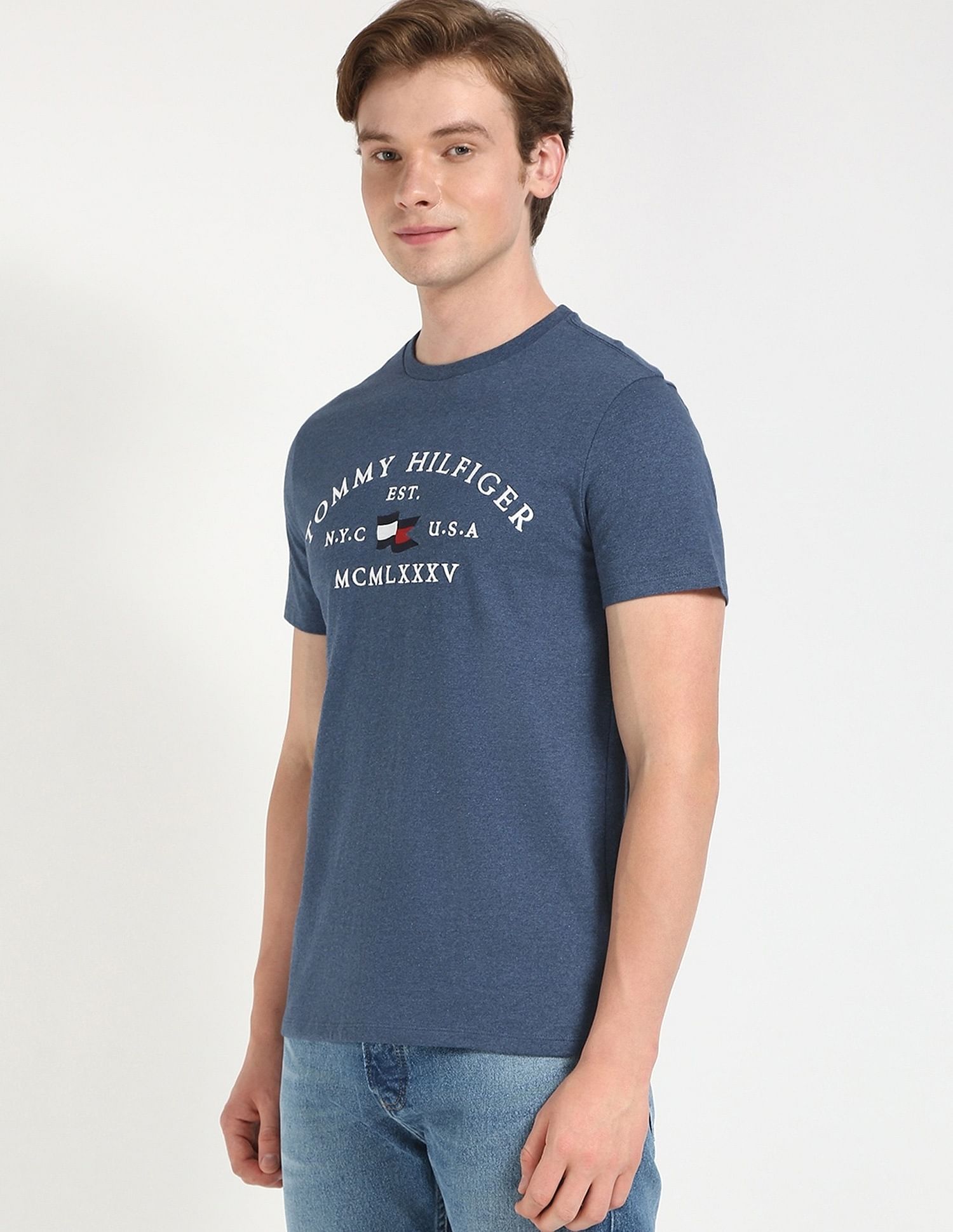 Tommy Hilfiger Embroidered Logo Regular-Fit Cotton T-Shirt