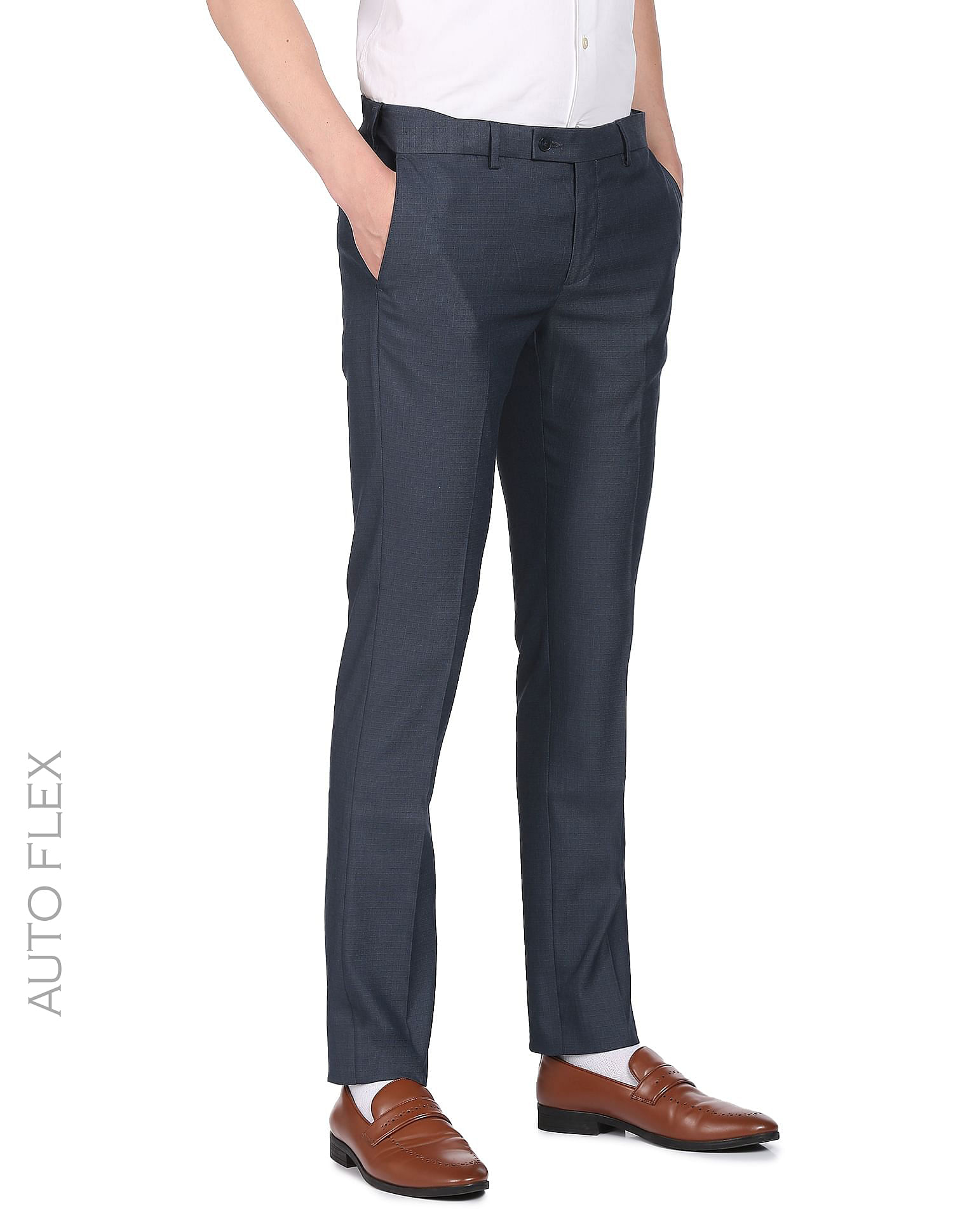 Buy Navy Blue Trousers & Pants for Men by ARROW Online | Ajio.com-demhanvico.com.vn