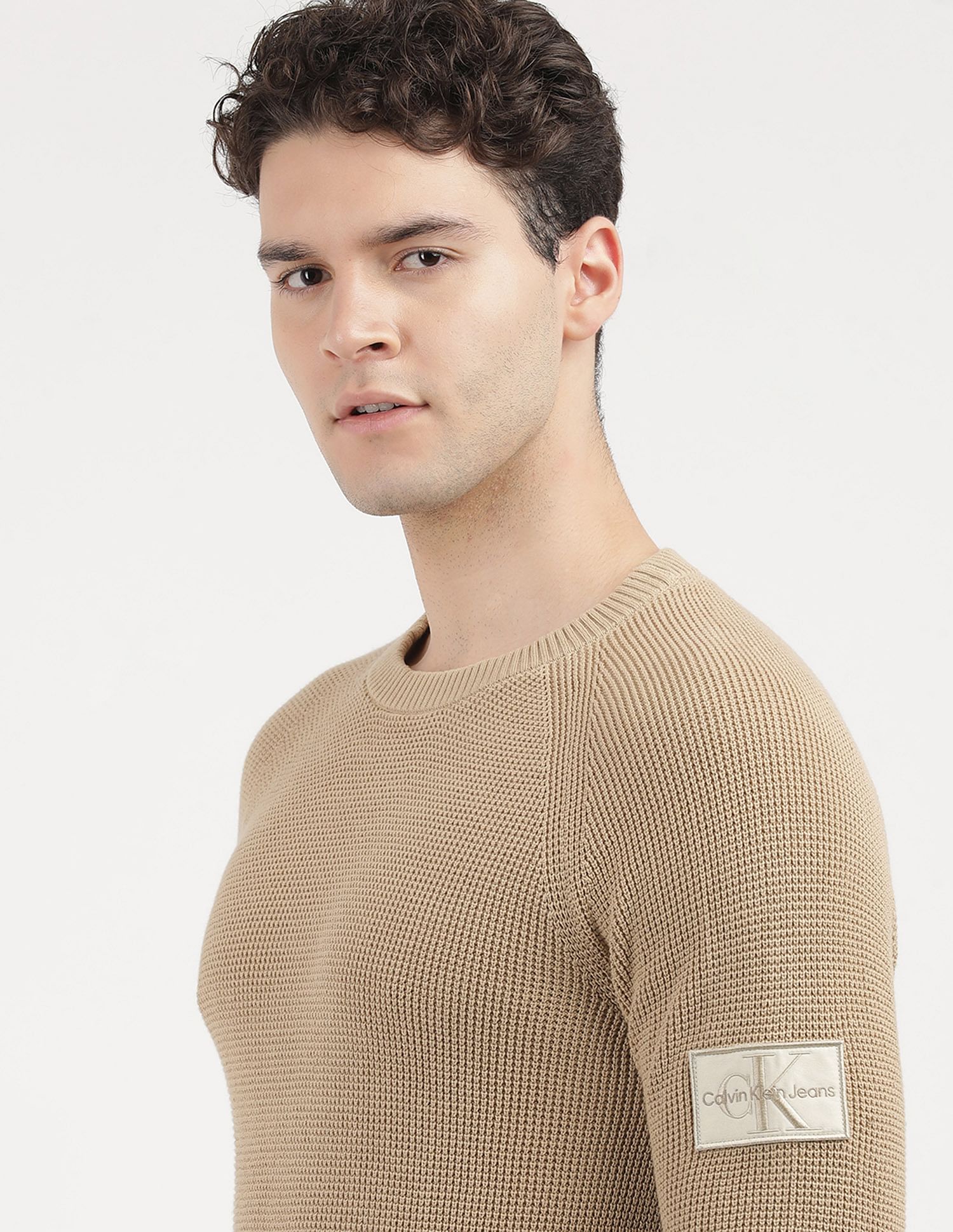 Calvin Klein Jeans Badge Easy Crew Neck Sweater