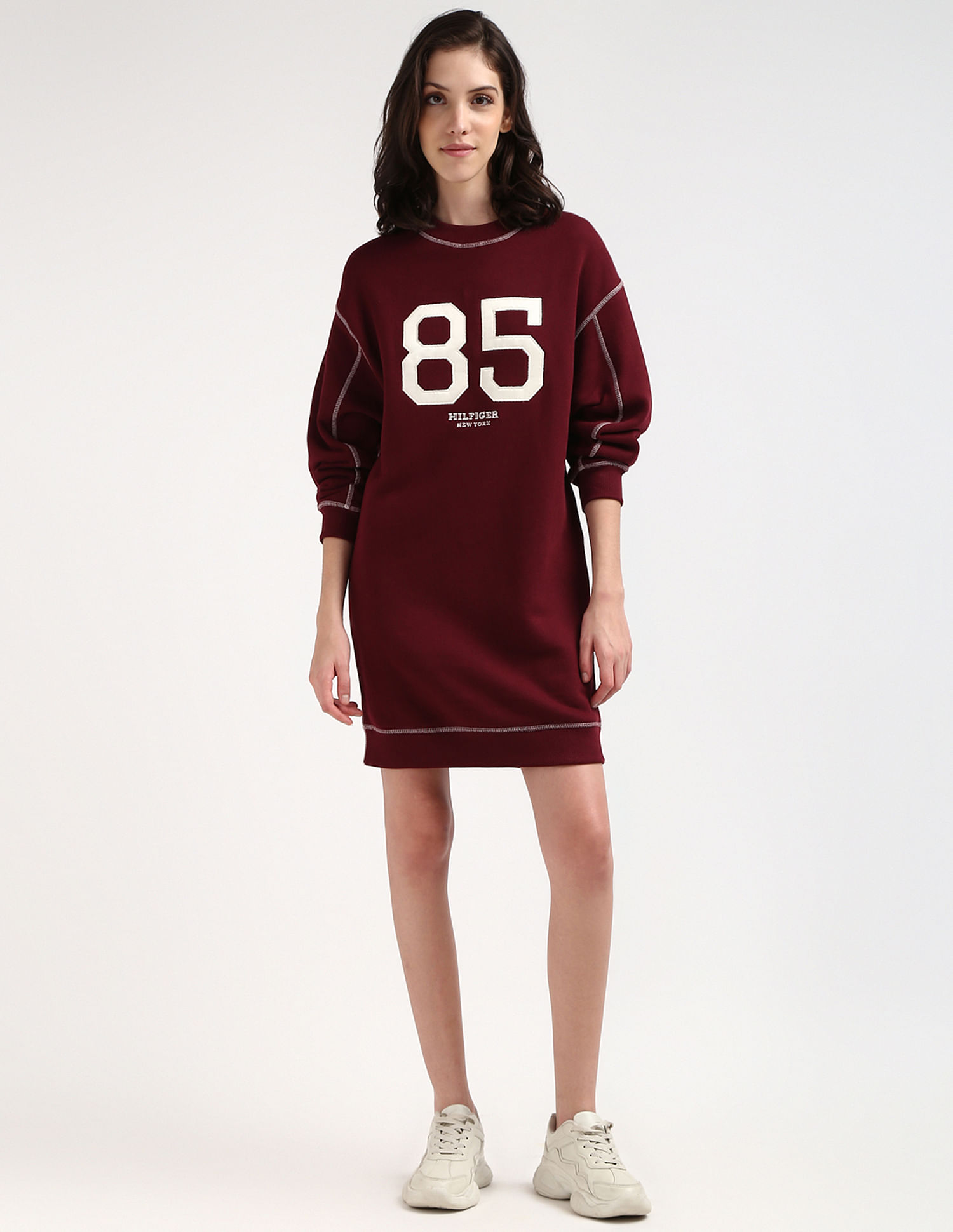 Buy Tommy Hilfiger Varsity Sweatshirt Dress NNNOW