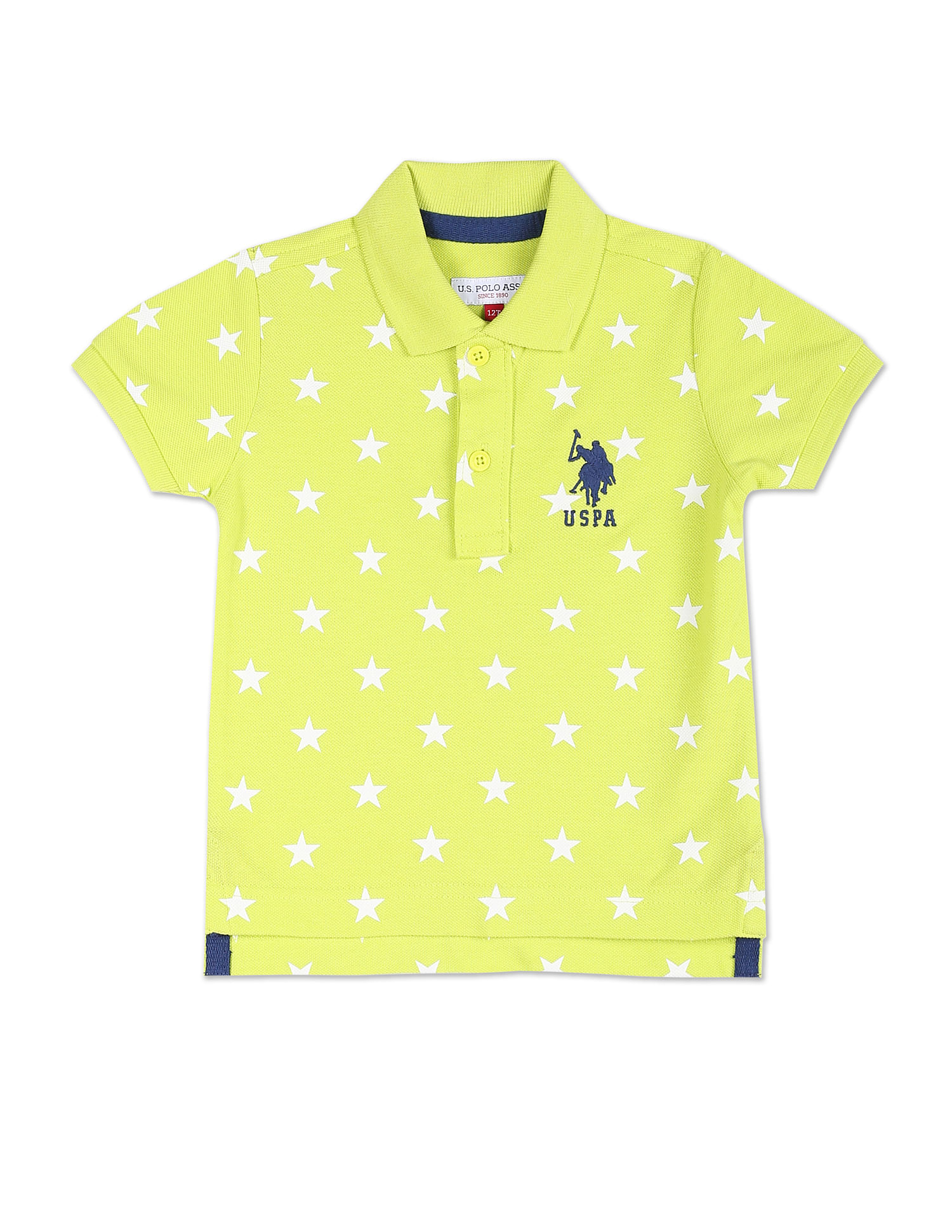 U.S. Polo Assn. Kids Graphic Print Cotton Polo Shirt