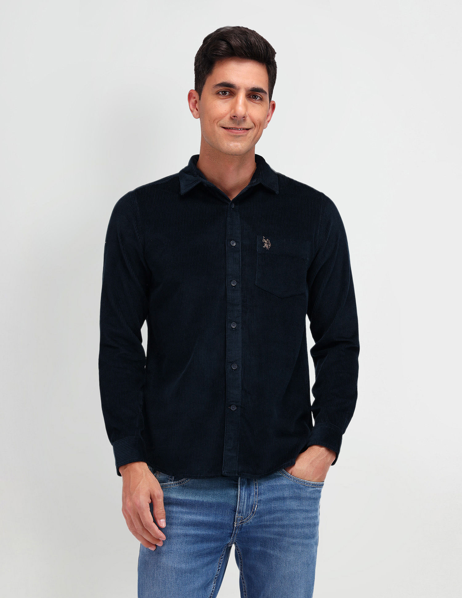 U.S. Polo Assn. Denim Co. Slim Fit Corduroy Shirt