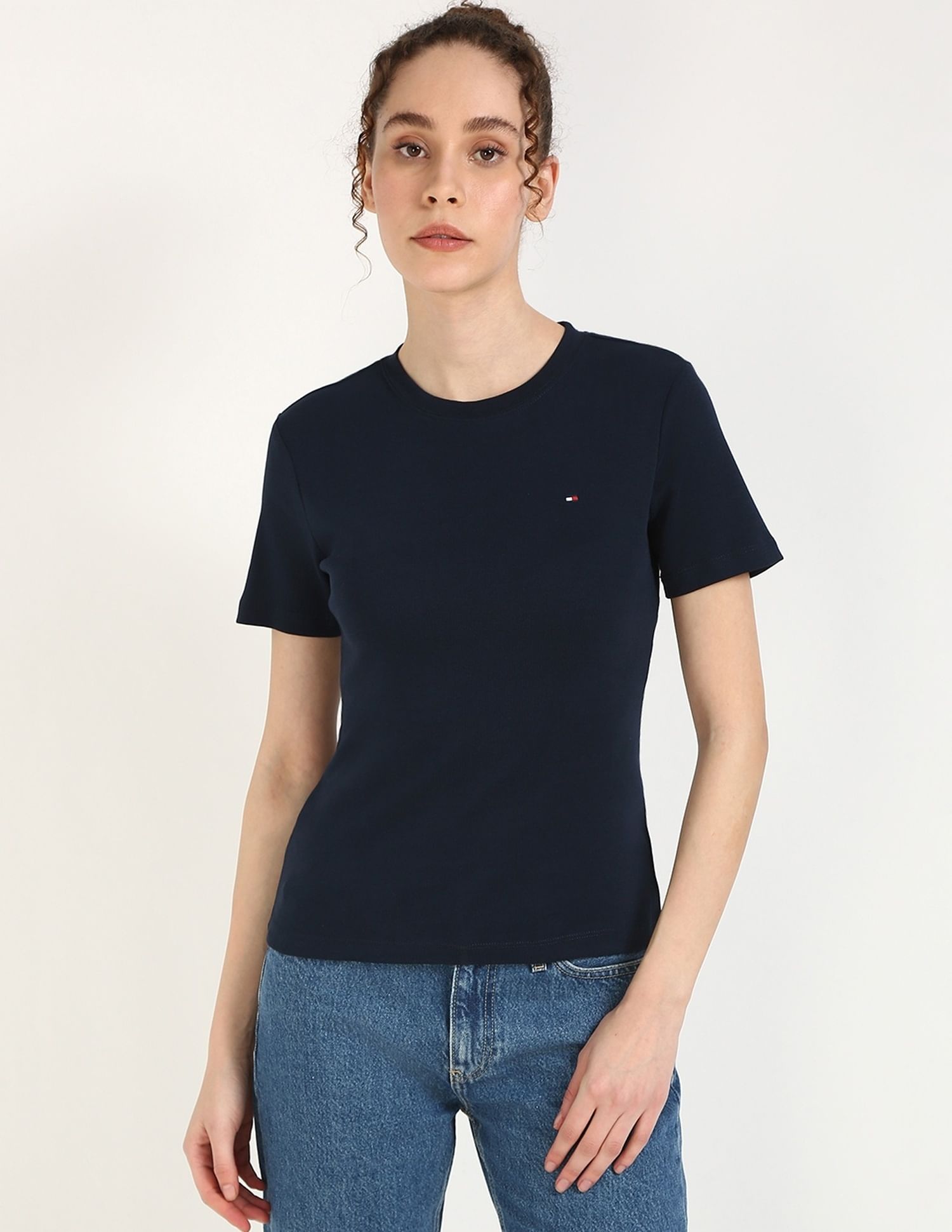 Tommy Hilfiger Solid Slim-Fit Cotton T-Shirt