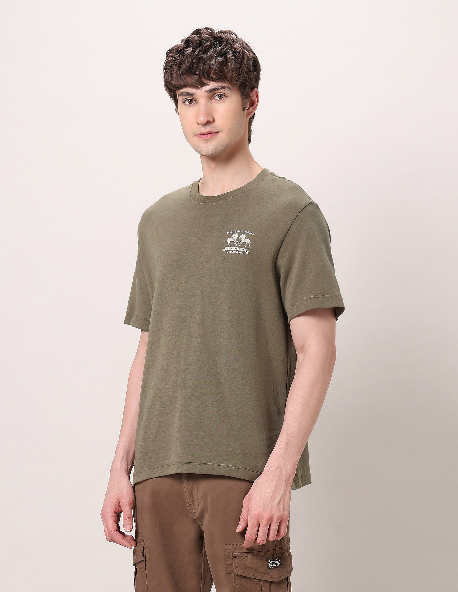 U.S. Polo Assn. Denim Co. Relaxed Fit Pure Cotton T-Shirt
