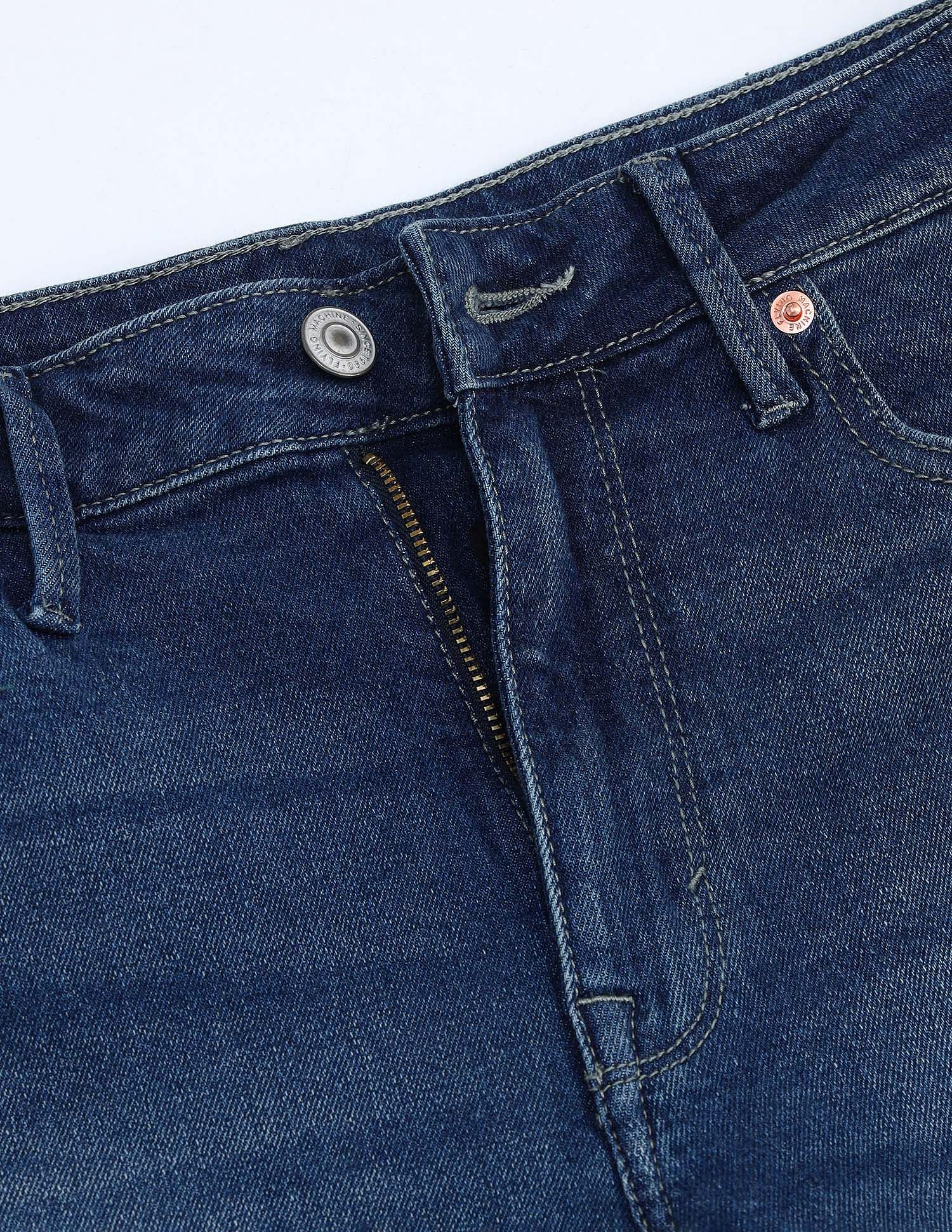 Flying Machine Mankle Slim Fit Whiskered Jeans