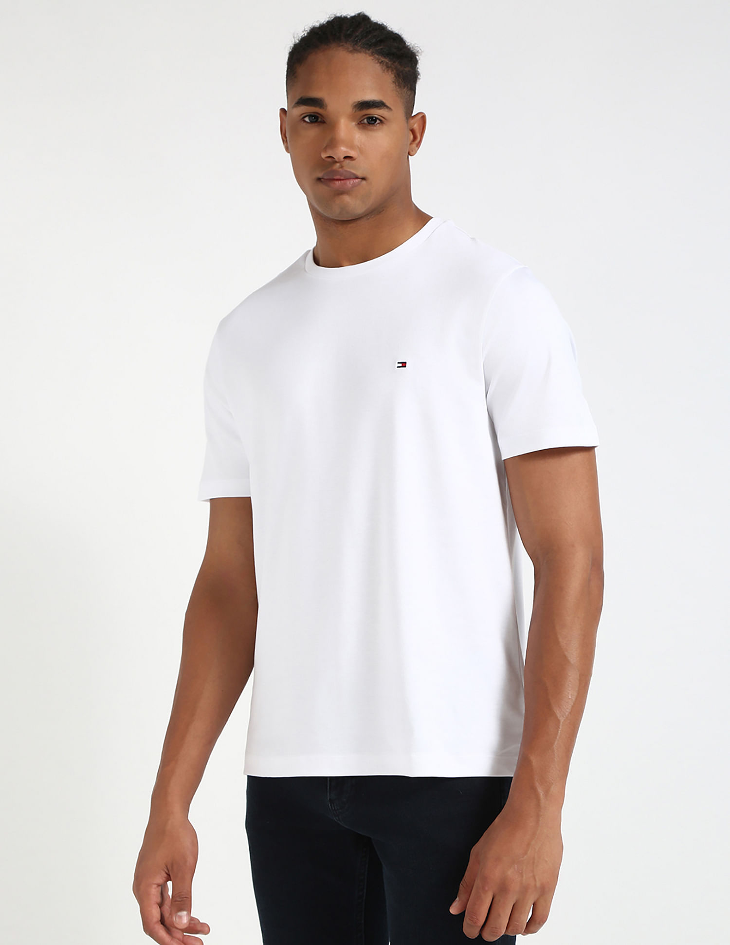 Tommy Hilfiger Solid Regular-Fit Cotton T-Shirt