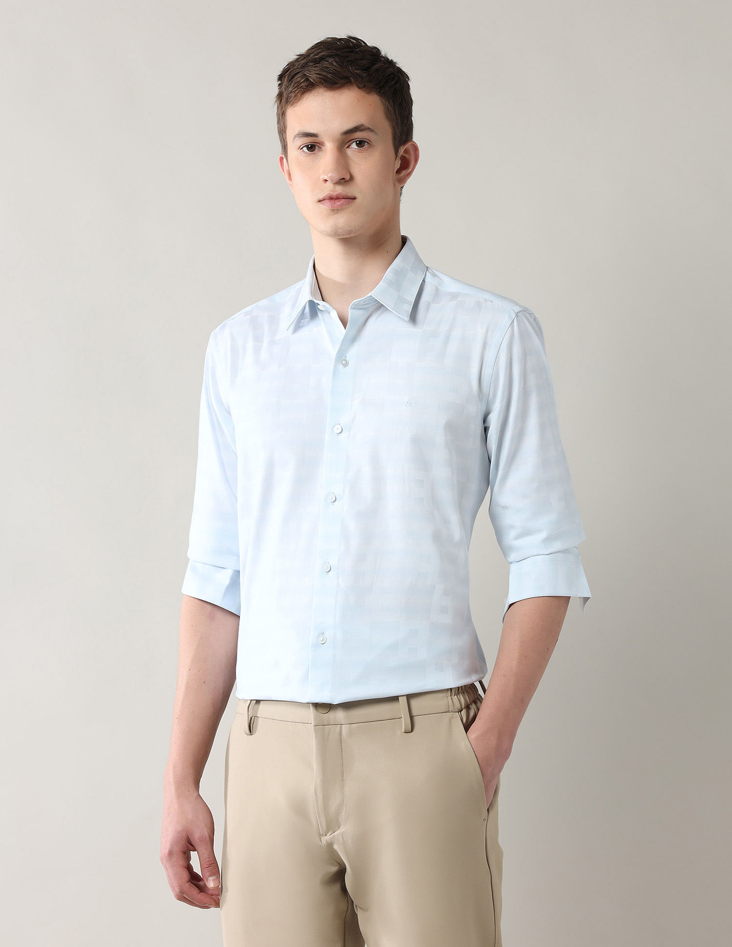 Arrow Newyork Manhattan Slim Fit Dobby Shirt