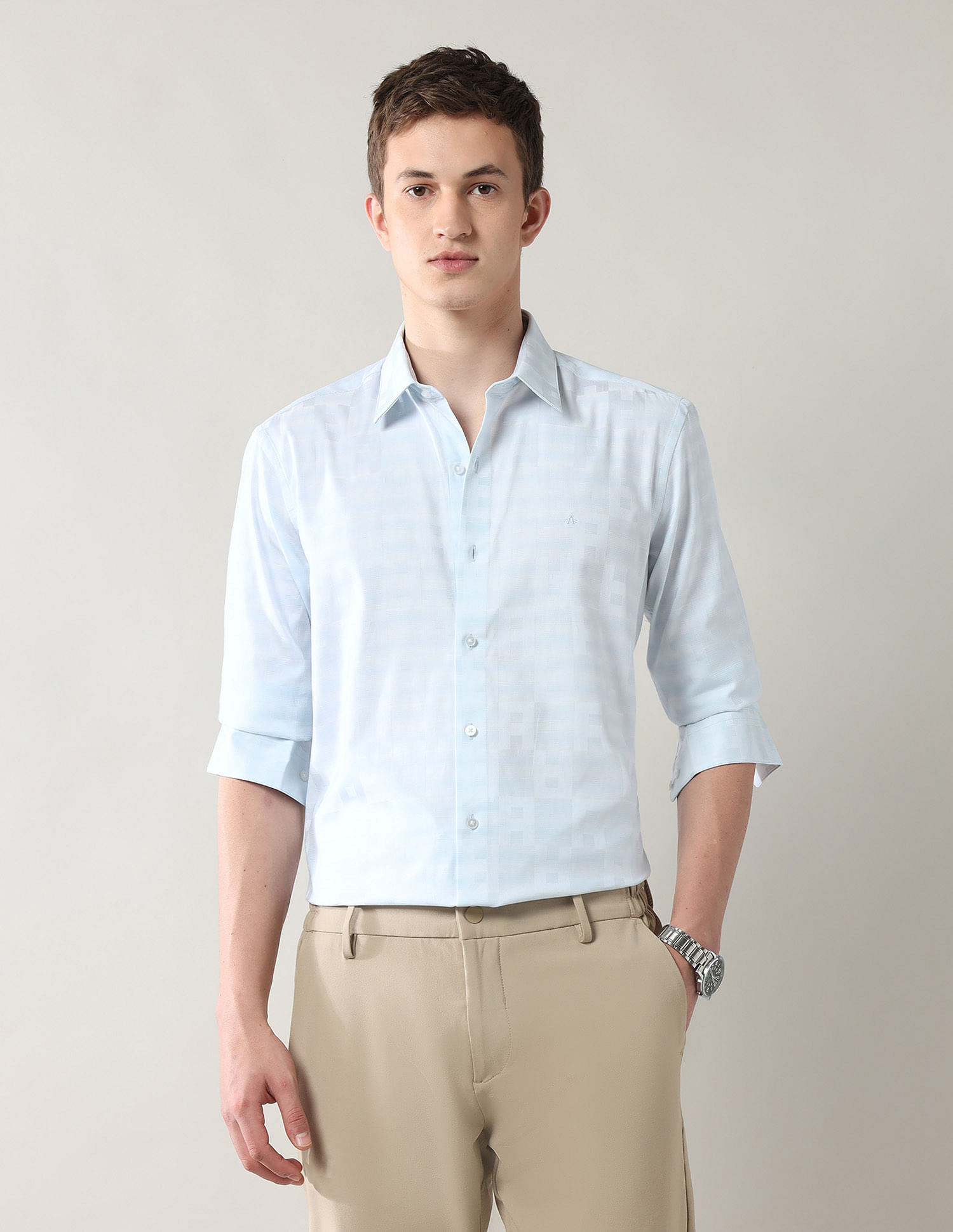 Arrow Newyork Manhattan Slim Fit Dobby Shirt