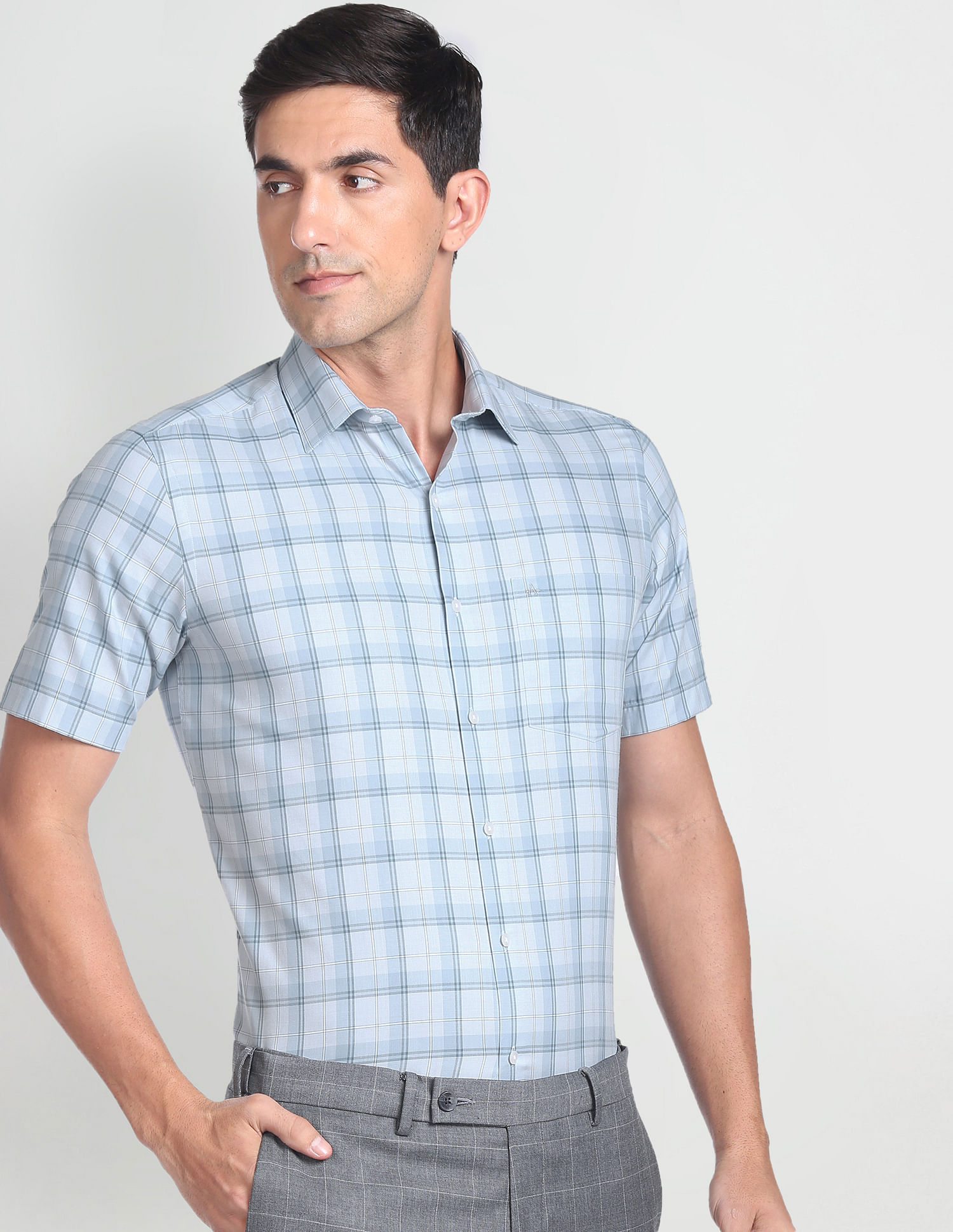 Arrow Tartan Check Twill Formal Shirt