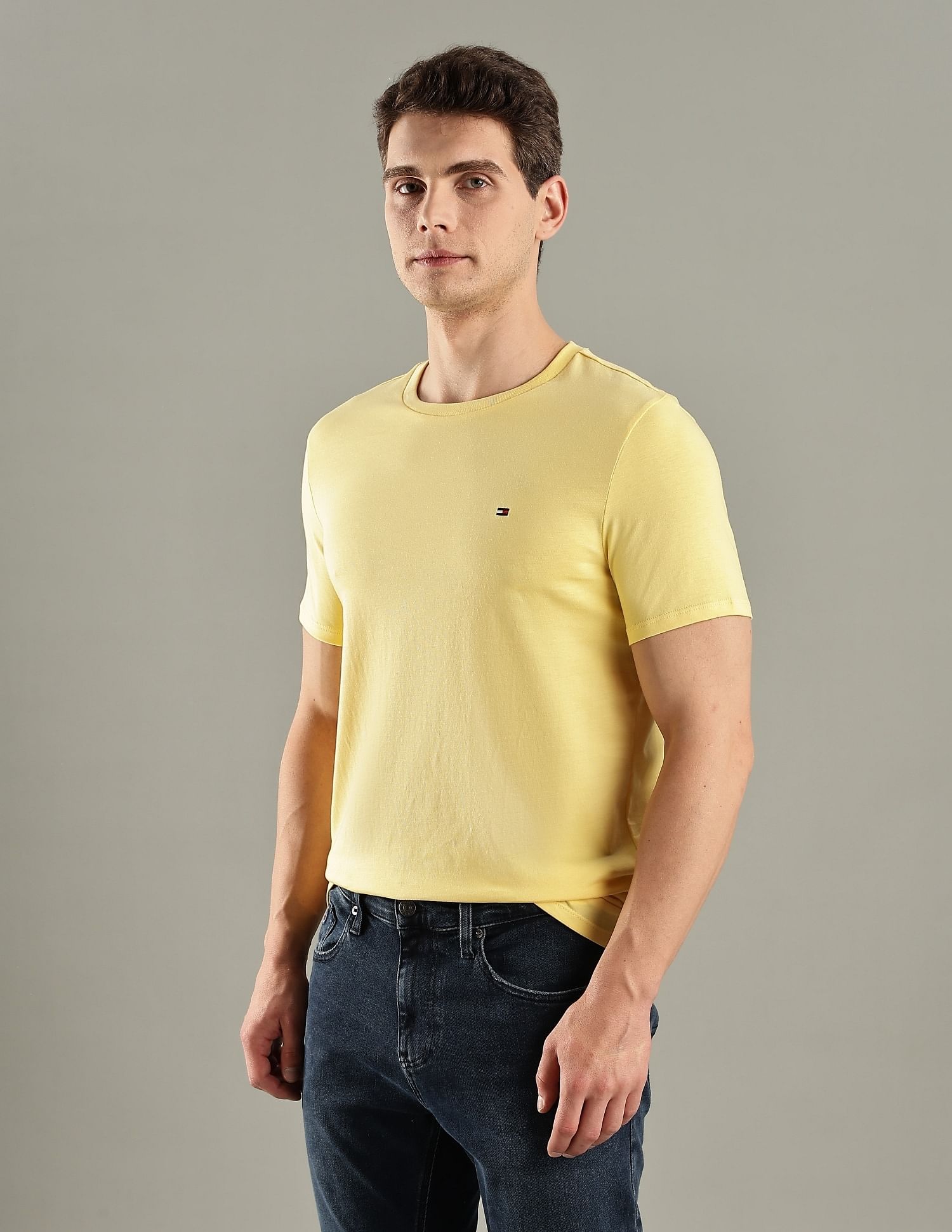 Tommy Hilfiger Solid Regular-Fit Cotton T-Shirt