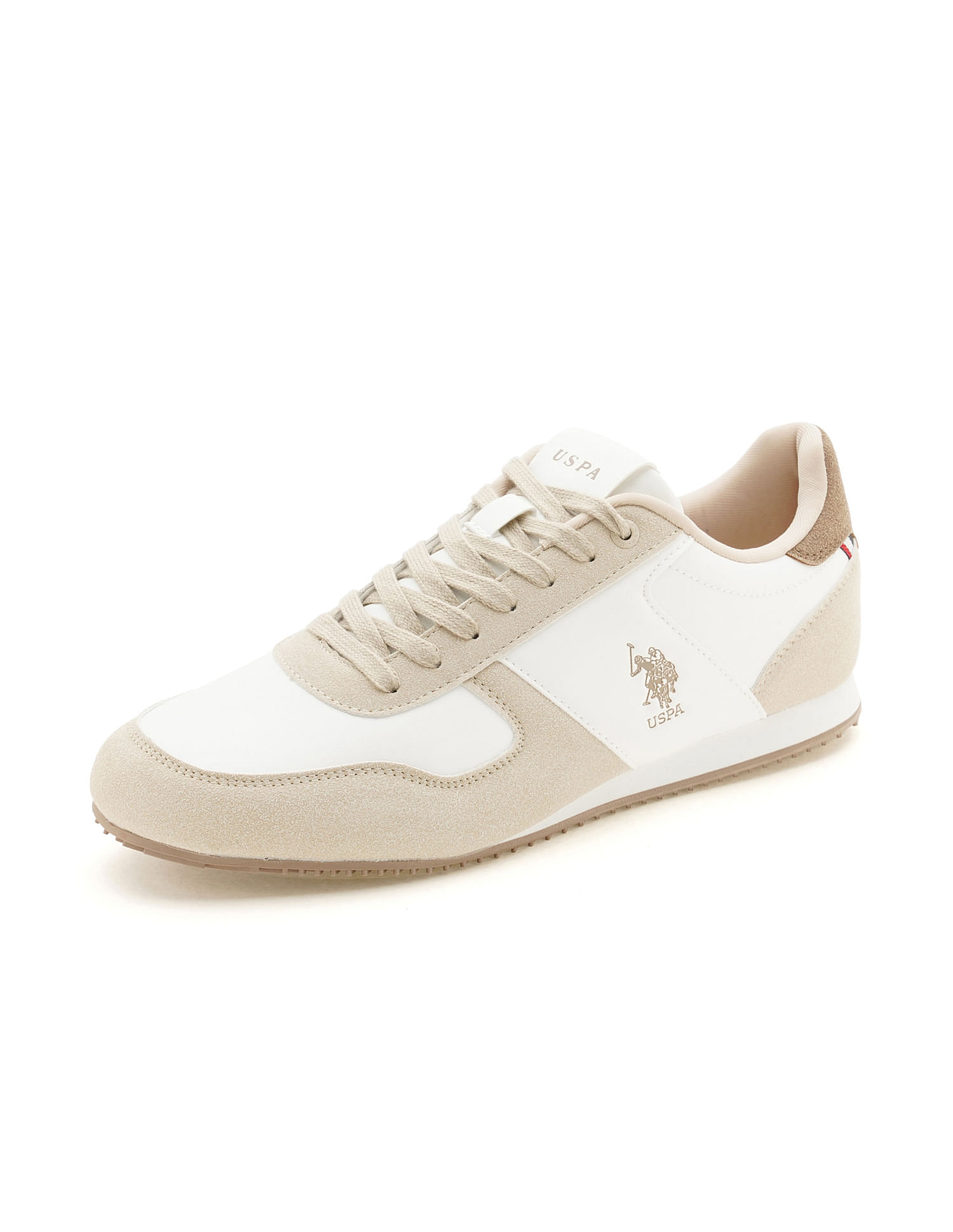 U.S. Polo Assn. Men Sorrento Beige Retro Sneakers
