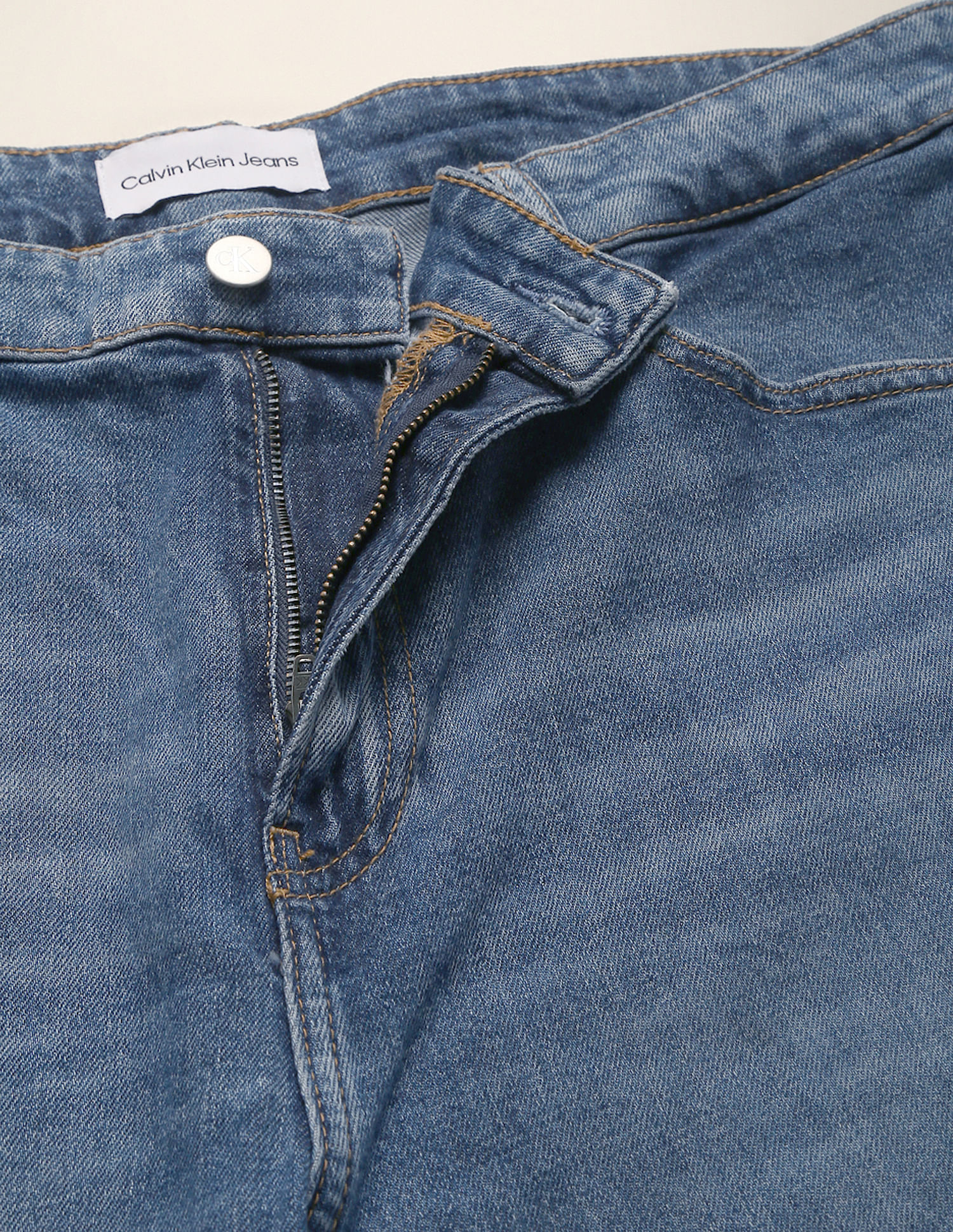 Calvin Klein Mid Rise Stone Wash Jeans