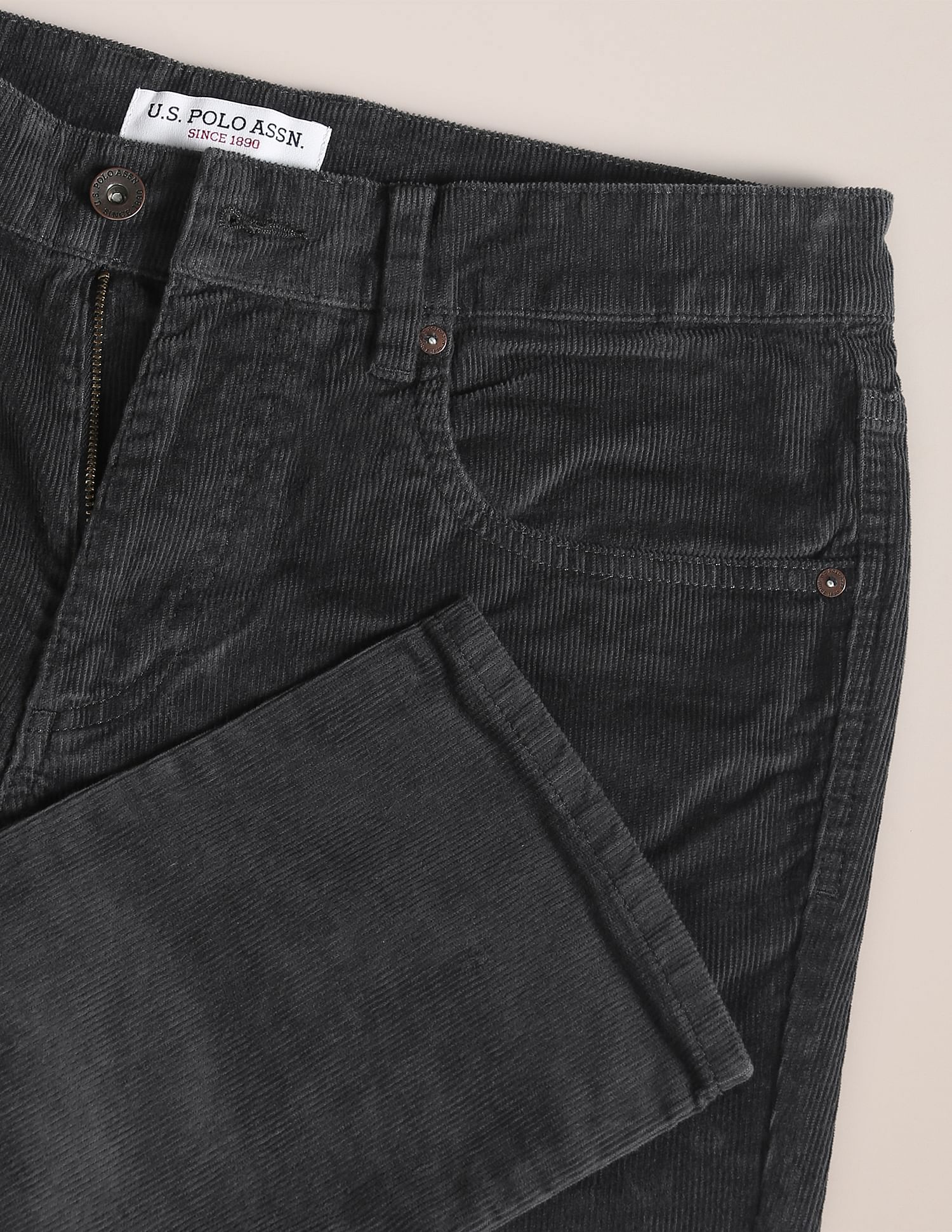 U.S. Polo Assn. Flat Front Corduroy Trousers