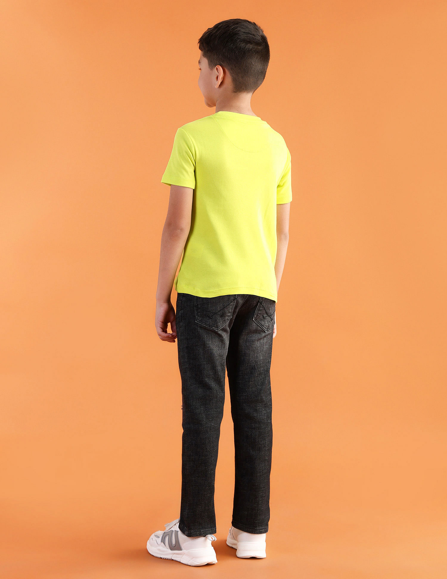 U.S. Polo Assn. Kids Boys Regular Solid T-Shirt