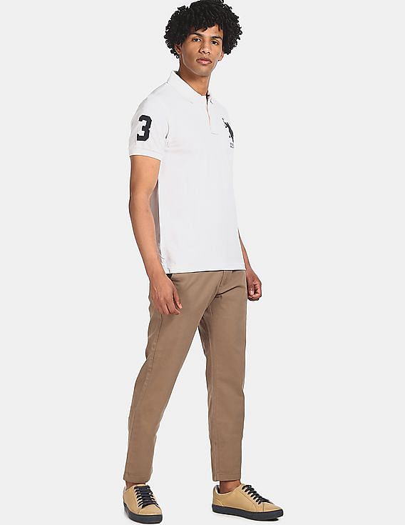 U.S. Polo Assn. Brand Embroidered Pique Polo Shirt