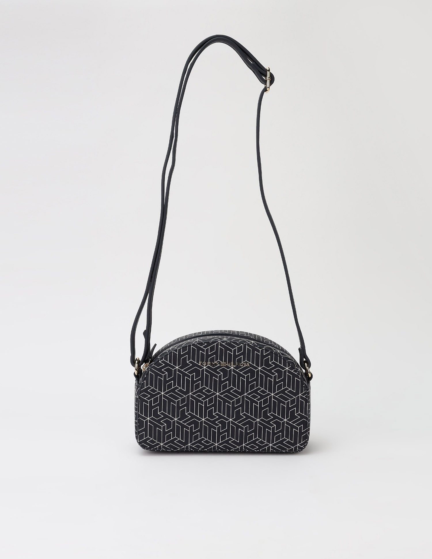 Tommy Hilfiger Logo Blue Pu Sling Bag