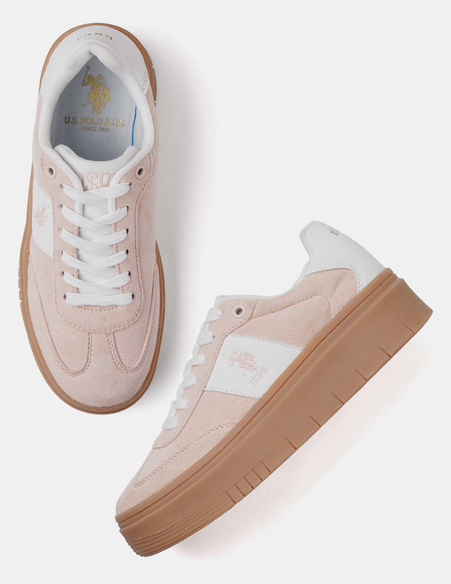 U.S. Polo Assn. Women Zaira Colourblocked Sneakers