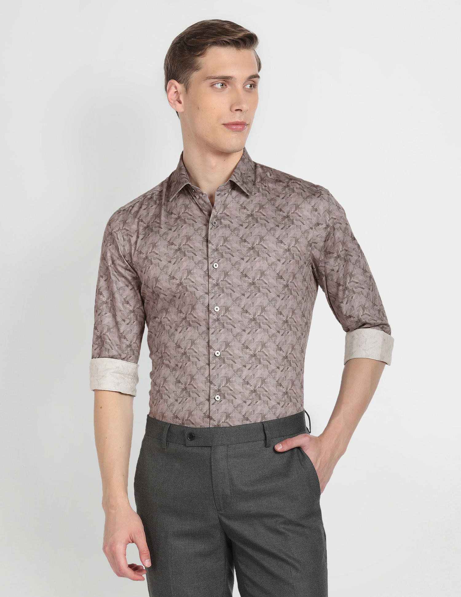 Arrow Newyork Manhattan Slim Fit Cotton Shirt