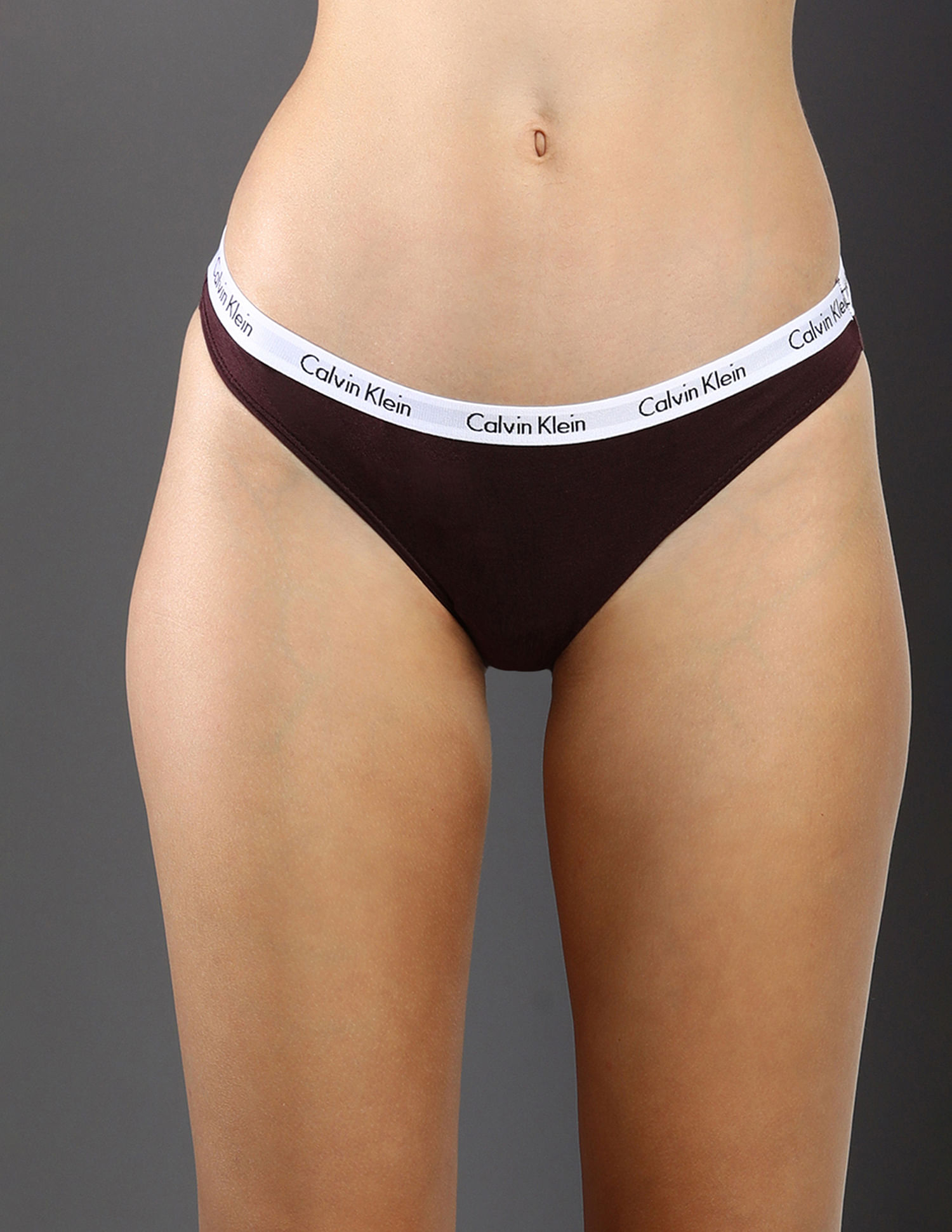Buy Calvin Klein Underwear Low Rise Branded Waist Bikini Panties