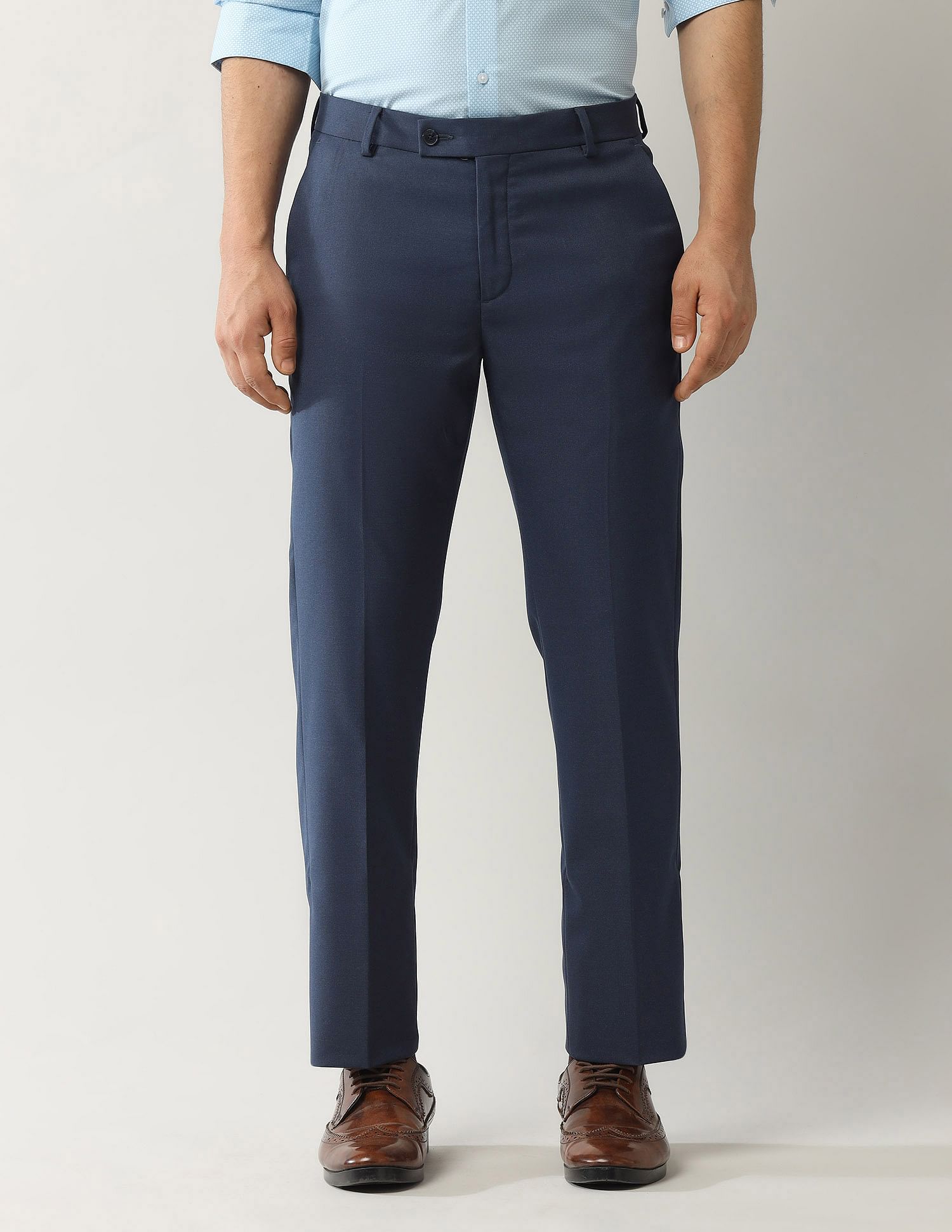 Arrow Solid Dobby Autoflex Trousers