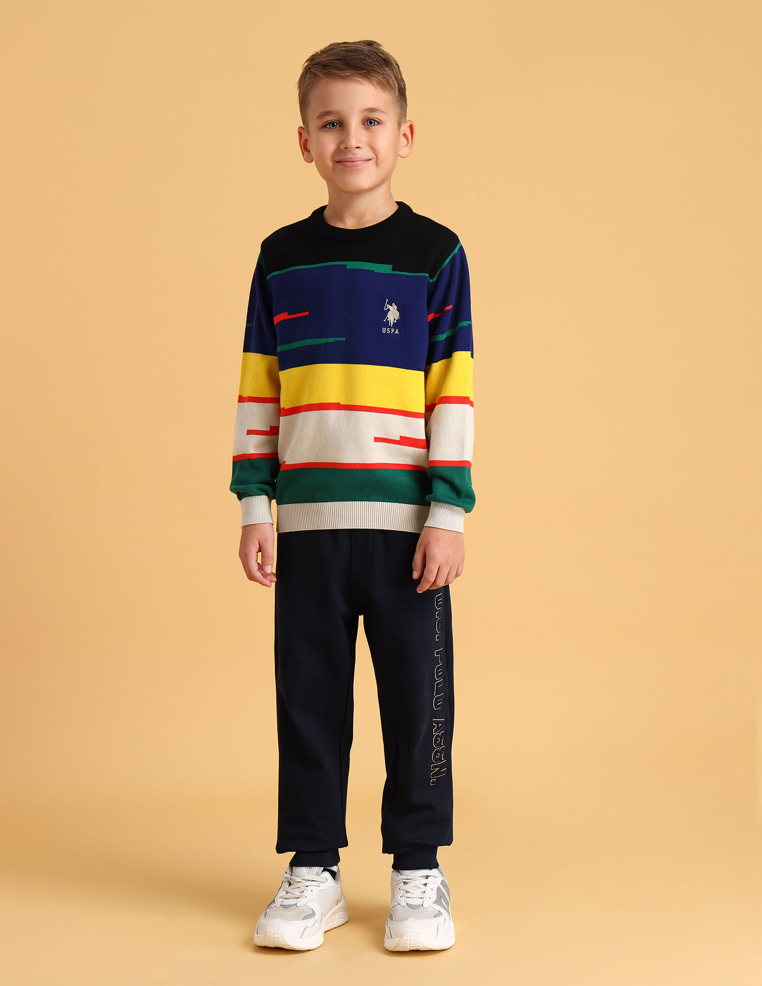 U.S. Polo Assn. Kids Boys Cotton Regular Fit Sweater