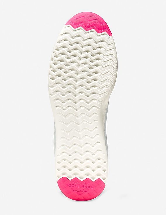 Cole Haan Women Optic White And Pink Glow GrandPrø Tennis Sneakers