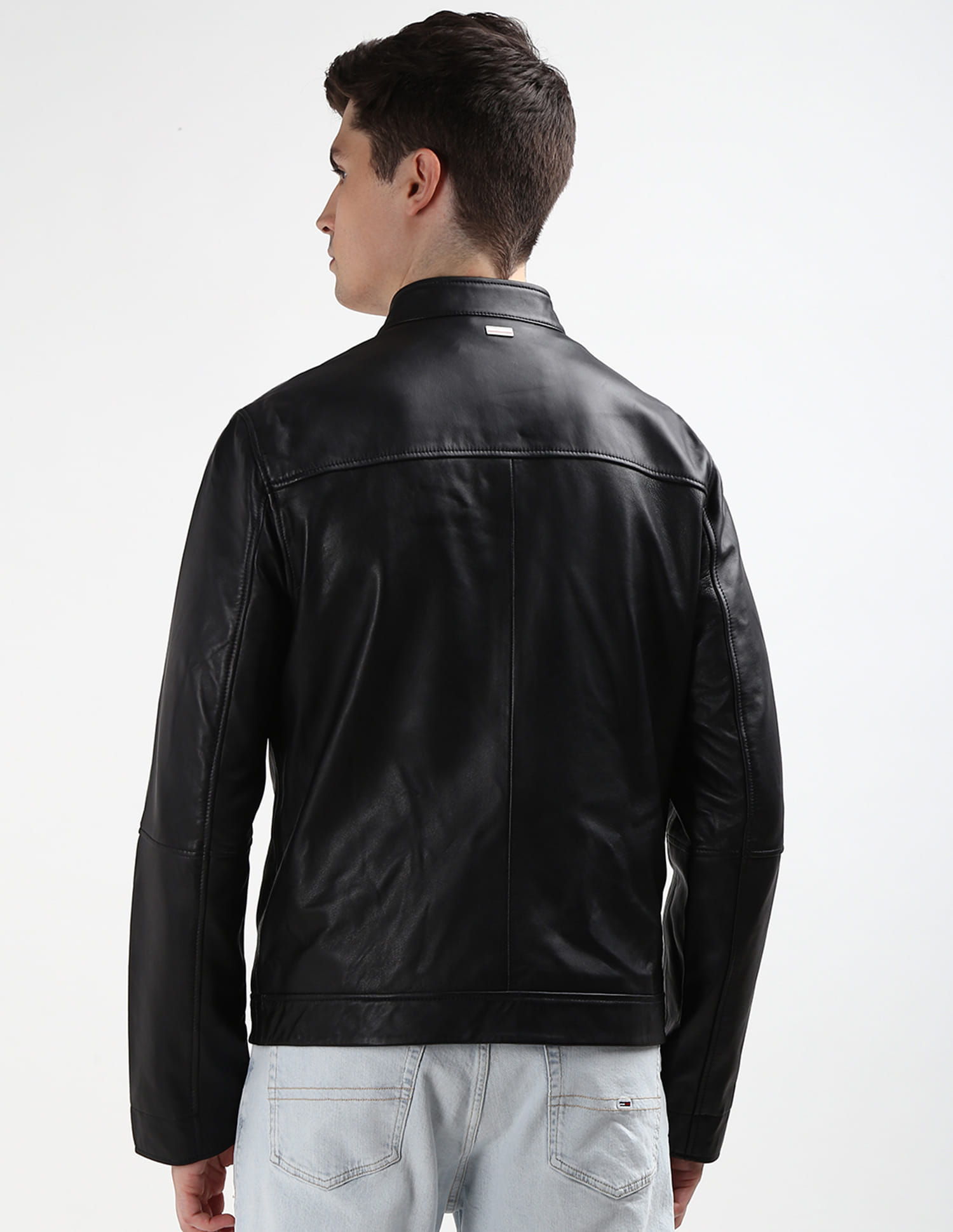 Leather Biker Jacket Tommy Hilfiger Leather Coat Buy Tommy
