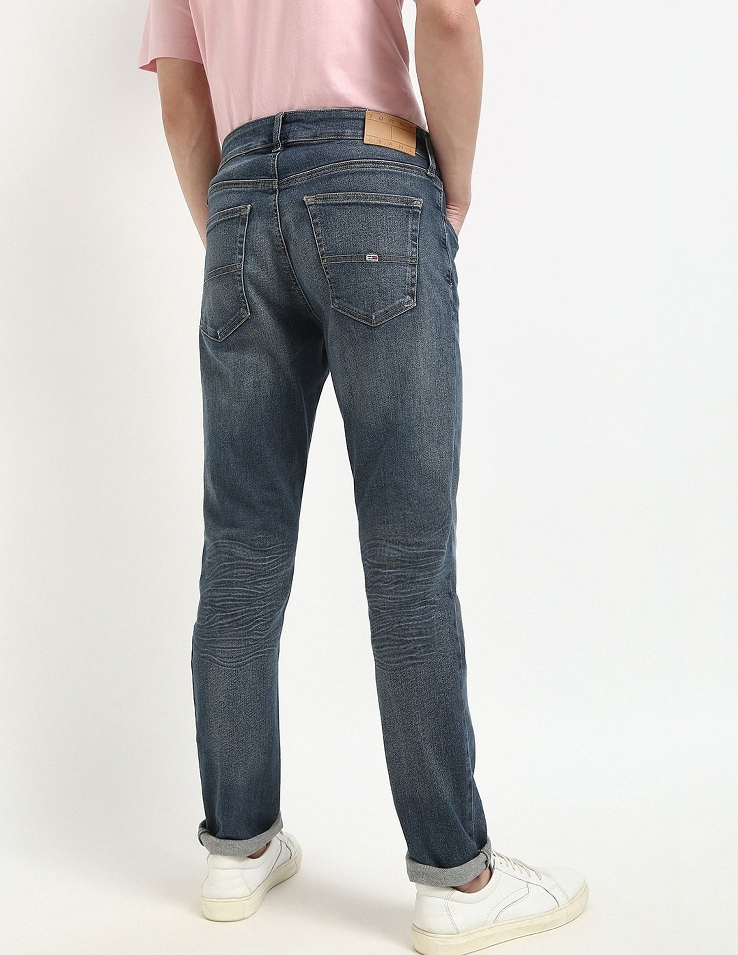 Tommy Hilfiger Mid-Wash Relaxed-Fit Mid-Rise Jeans
