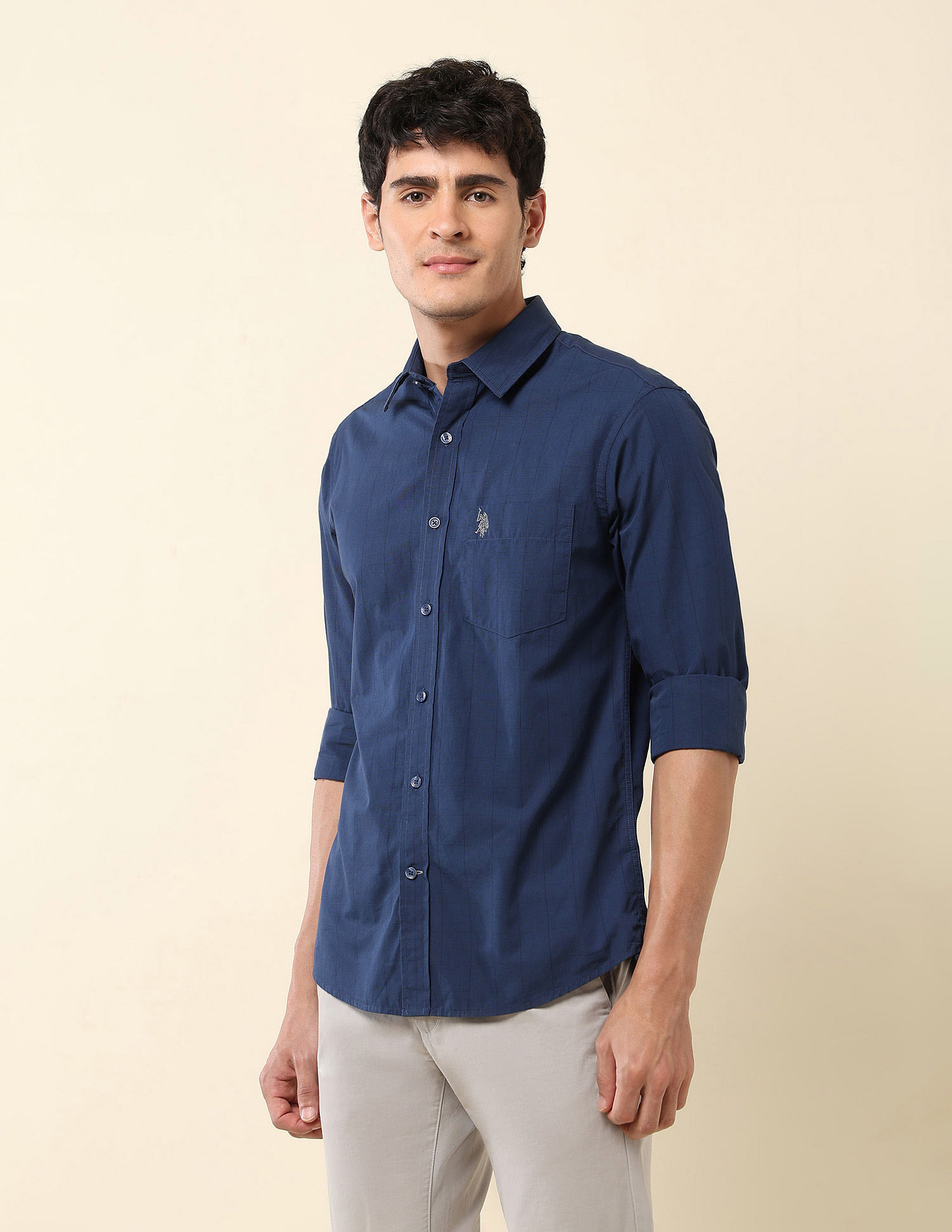 U.S. Polo Assn. Vertical Striped Pure Cotton Shirt