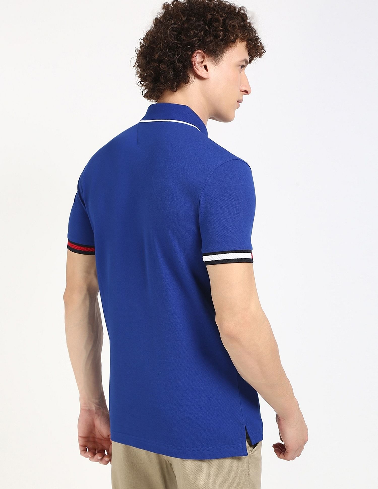 Tommy Hilfiger Solid Slim-Fit Cotton Polo Shirt