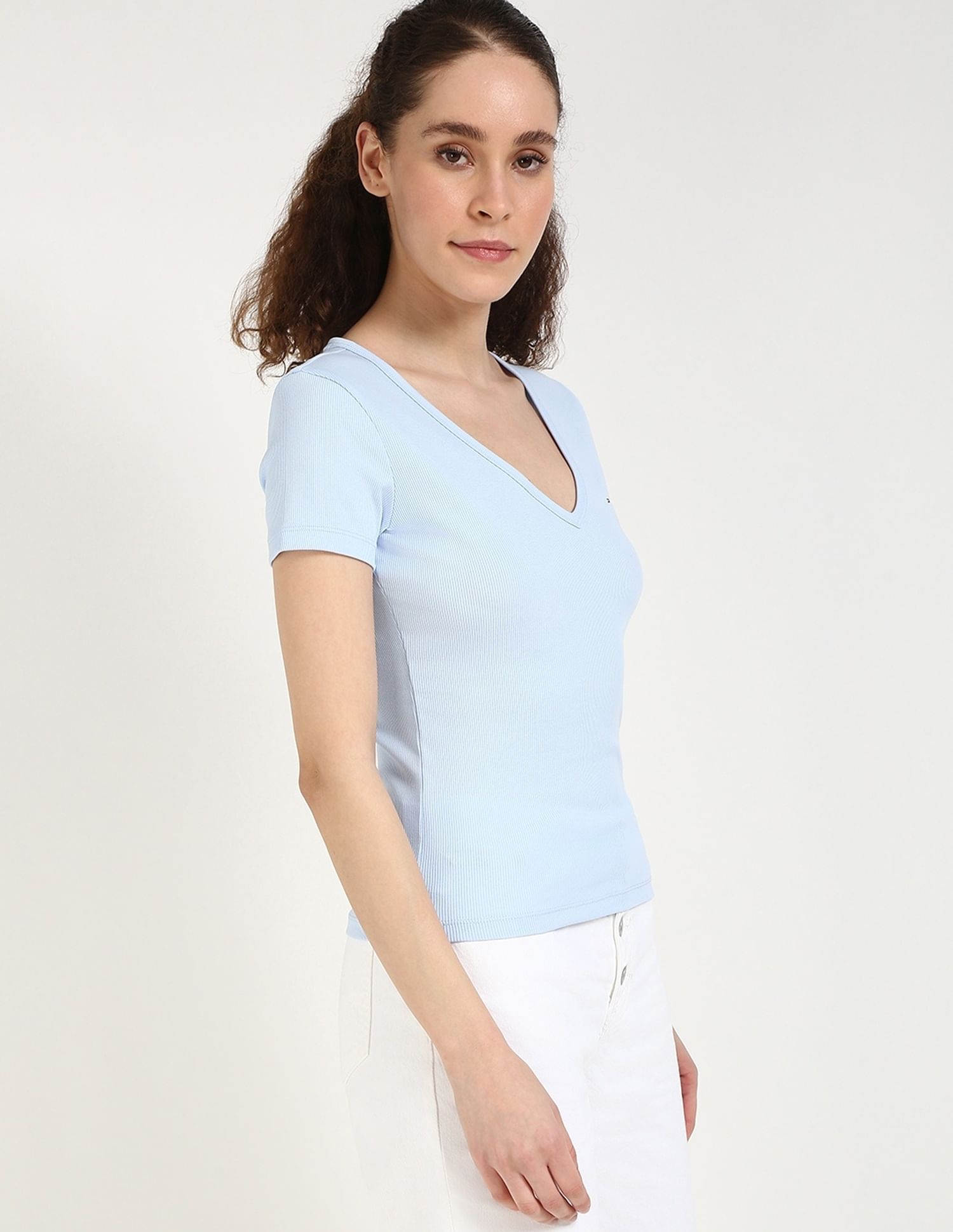 Tommy Hilfiger Solid Slim-Fit Cotton T-Shirt