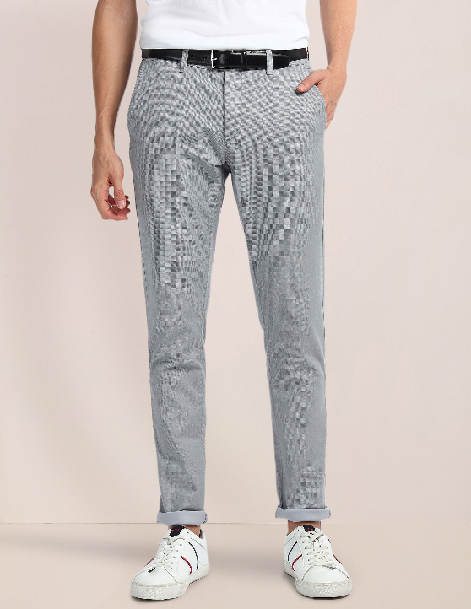 U.S. Polo Assn. Austin Regular Fit Printed Chinos