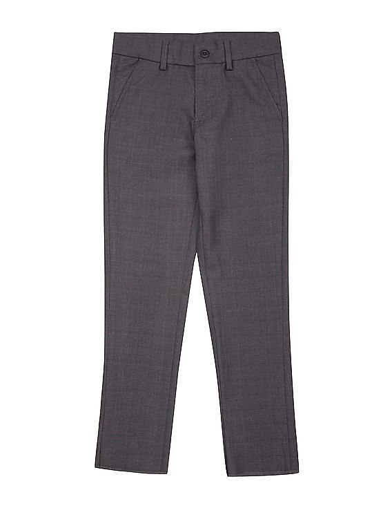 John Lewis Heirloom Collection Kids' Check Trousers, Grey at John Lewis &  Partners