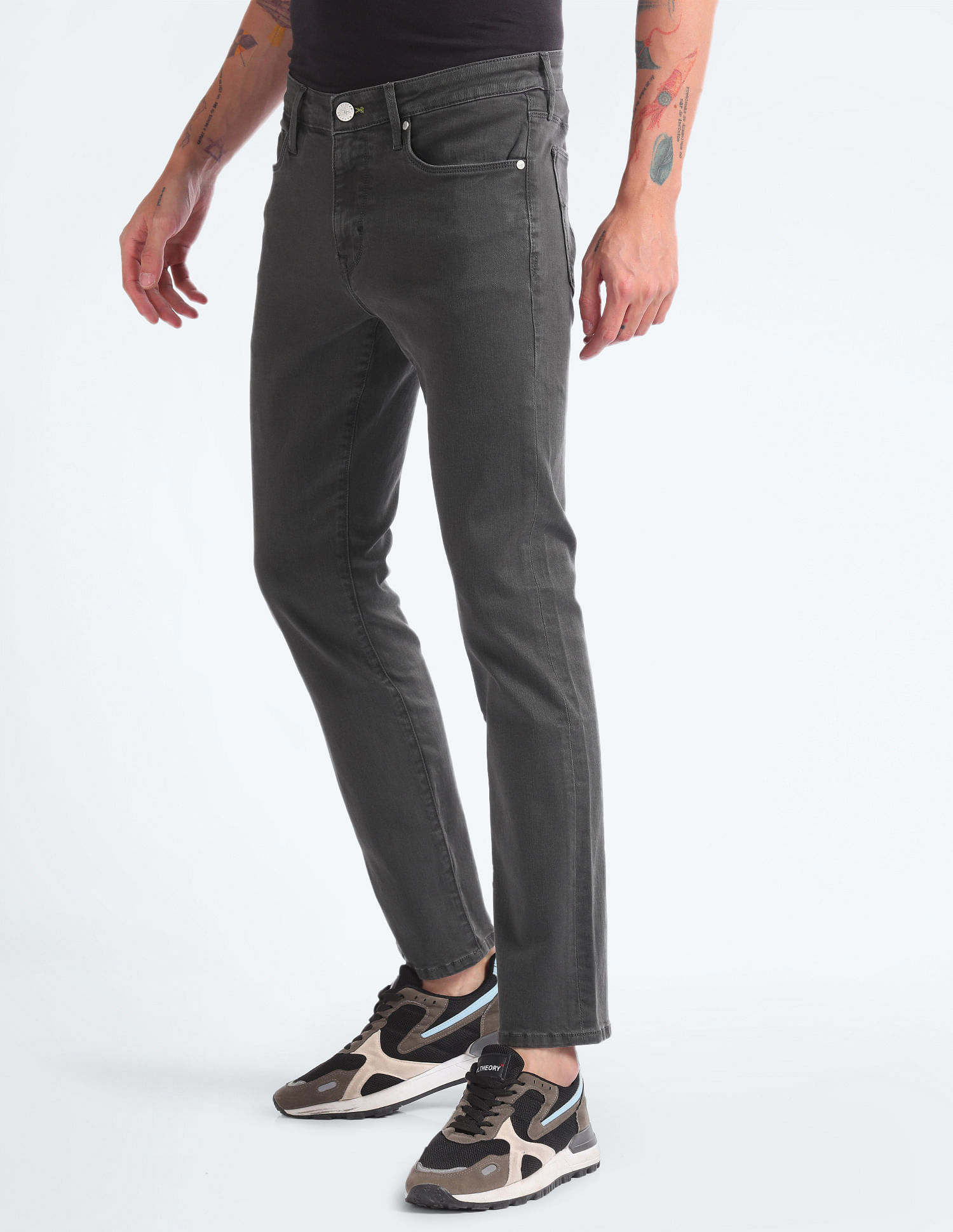 Flying Machine Michael Slim Tapered Rinsed Jeans
