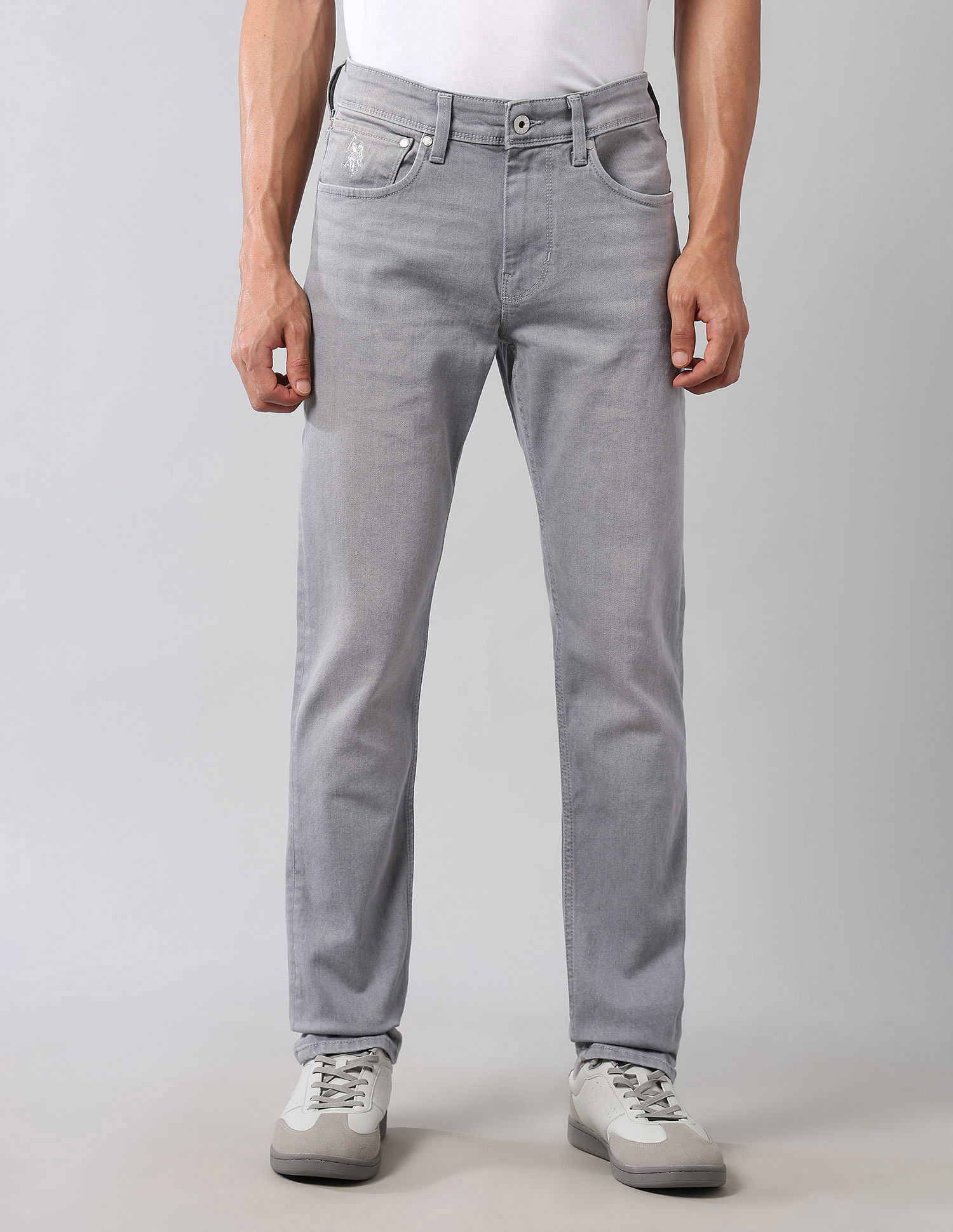U.S. Polo Assn. Denim Co. Brandon Slim Tapered Fit Grey Ultra Soft Jeans