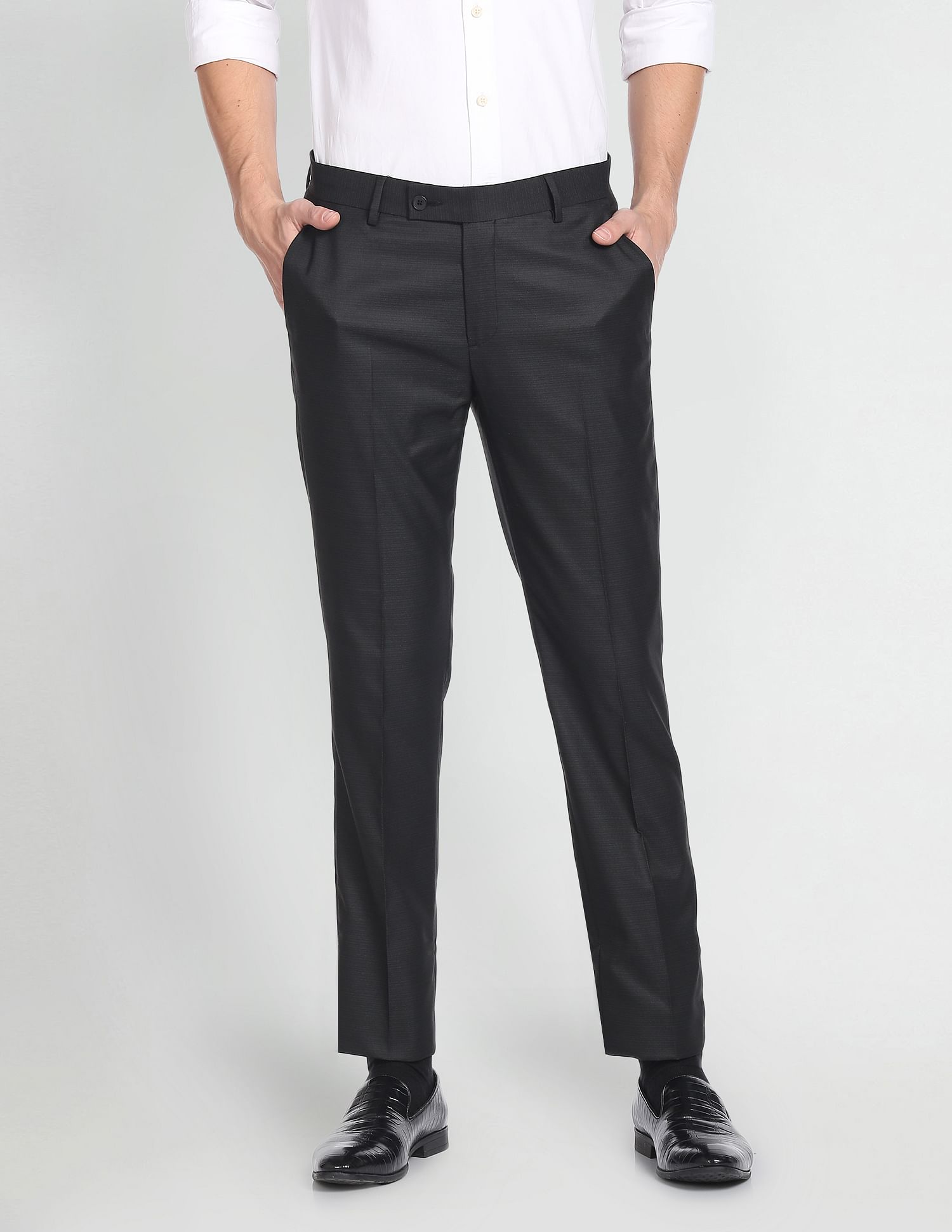 Arrow Horizontal Stripe Dobby Formal Trousers