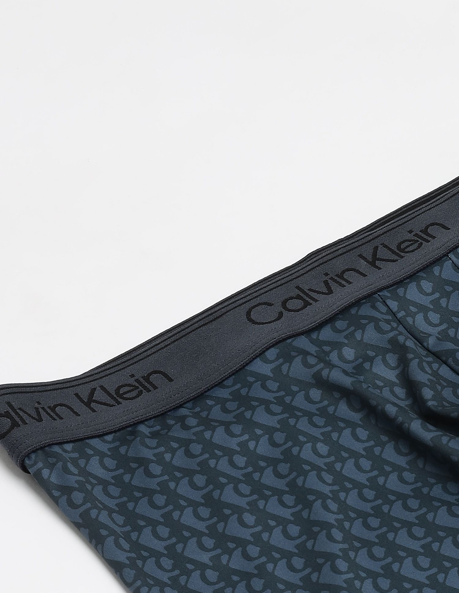 Calvin Klein Underwear Low Rise Printed Blue Trunks