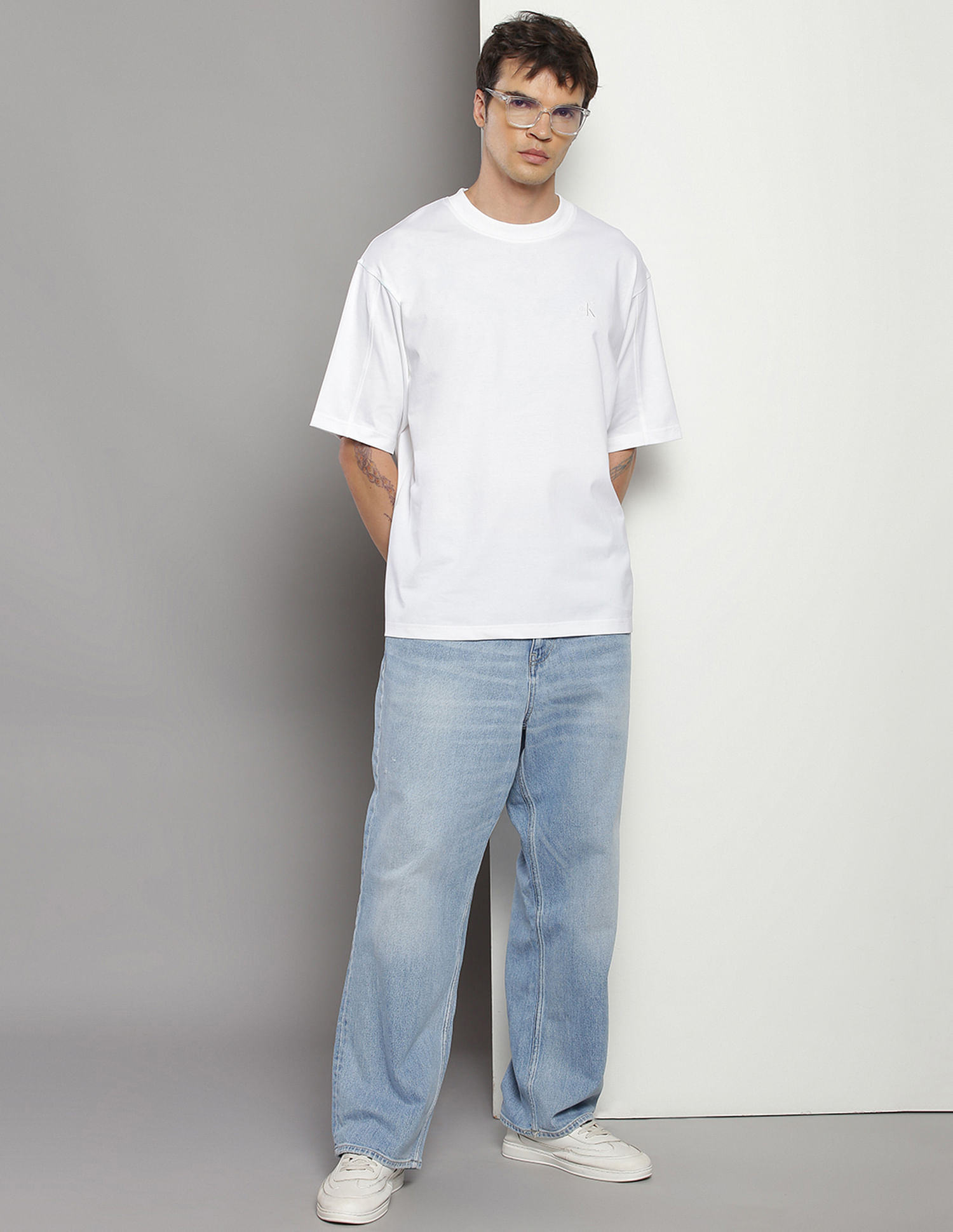 Calvin Klein Relaxed Fit Brand Print T-Shirt