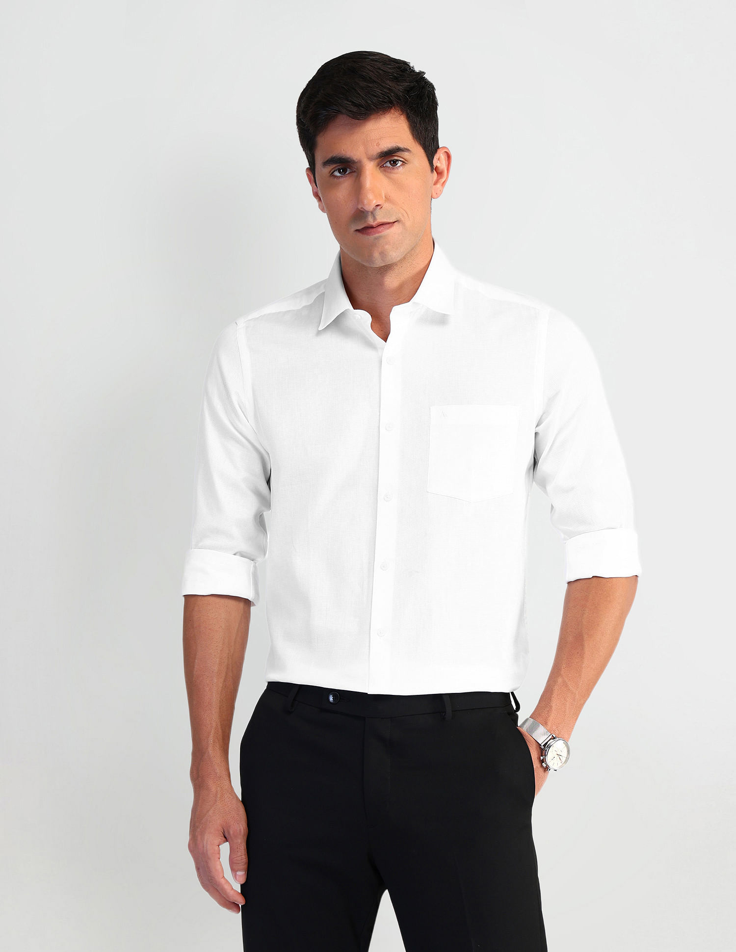 Arrow Manhattan Slim Fit Dobby Shirt