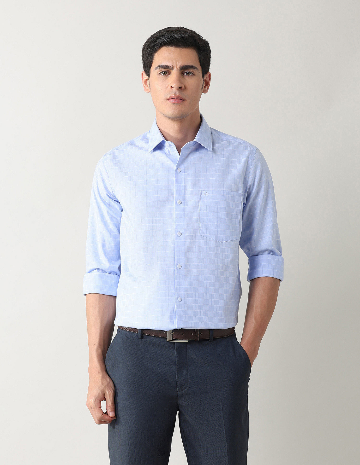 Arrow Manhattan Slim Fit Autopress Flx Shirt