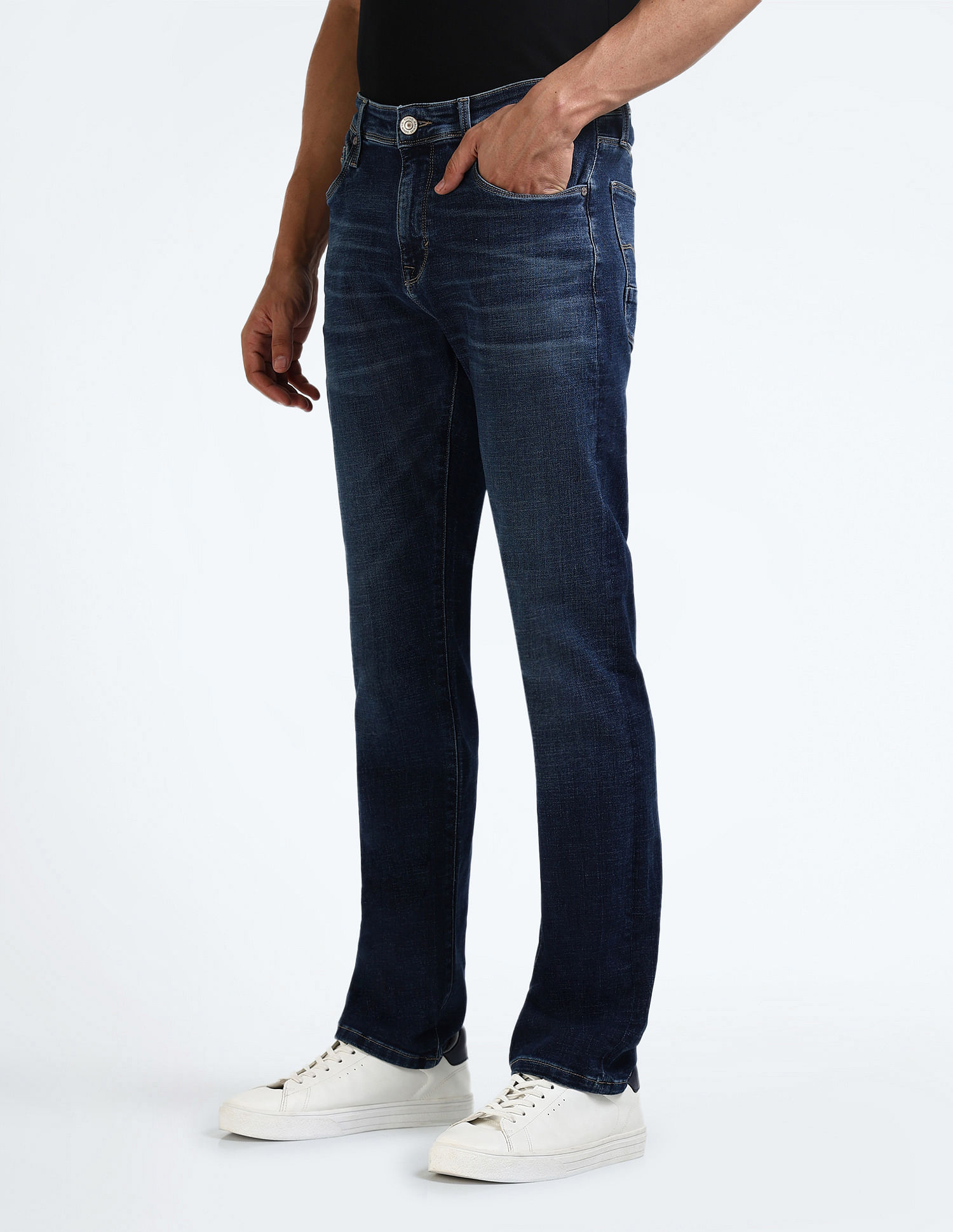 Flying Machine F-Jango Straight Fit Stone Wash Jeans