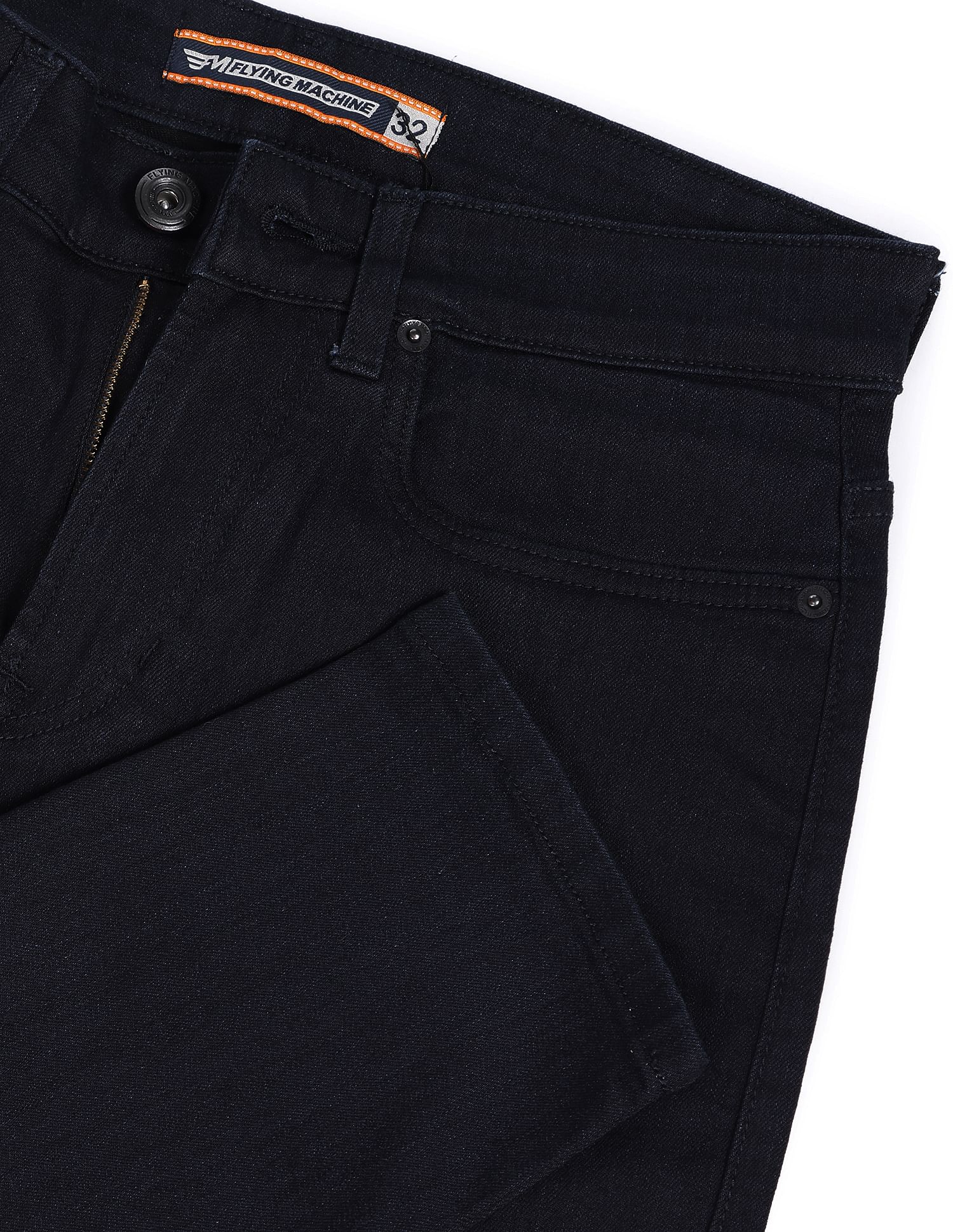 Flying Machine Slash Slim Tapered Fit Jeans