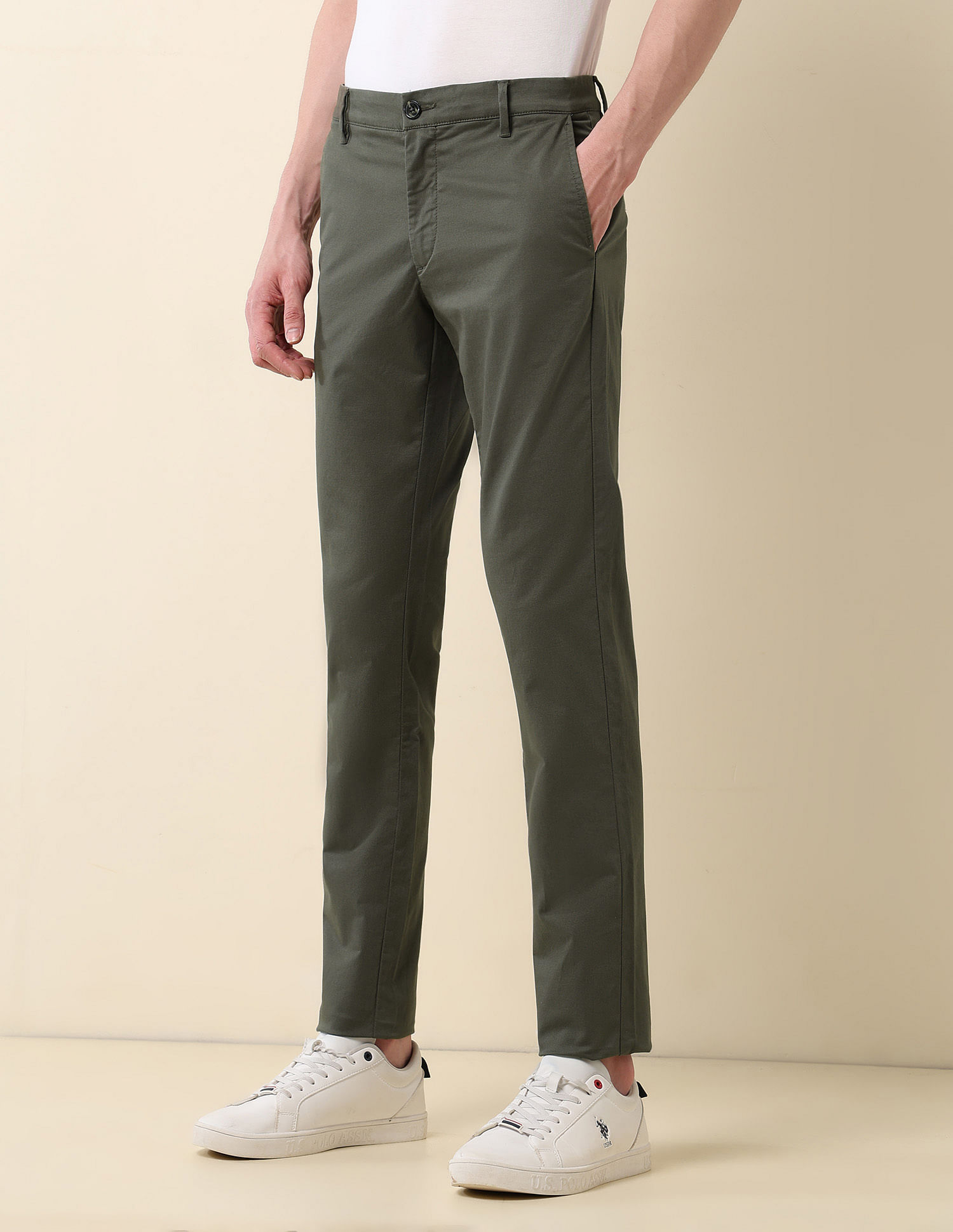 U.S. Polo Assn. Denver Slim Fit Dobby Weave Trousers