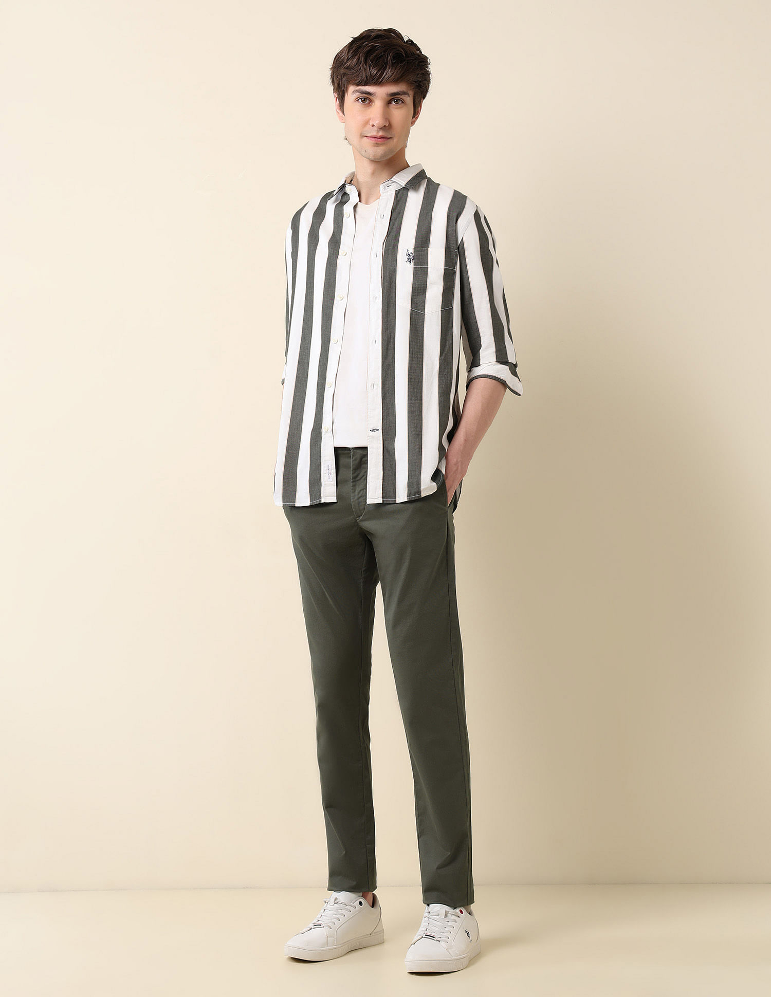 U.S. Polo Assn. Denver Slim Fit Dobby Weave Trousers